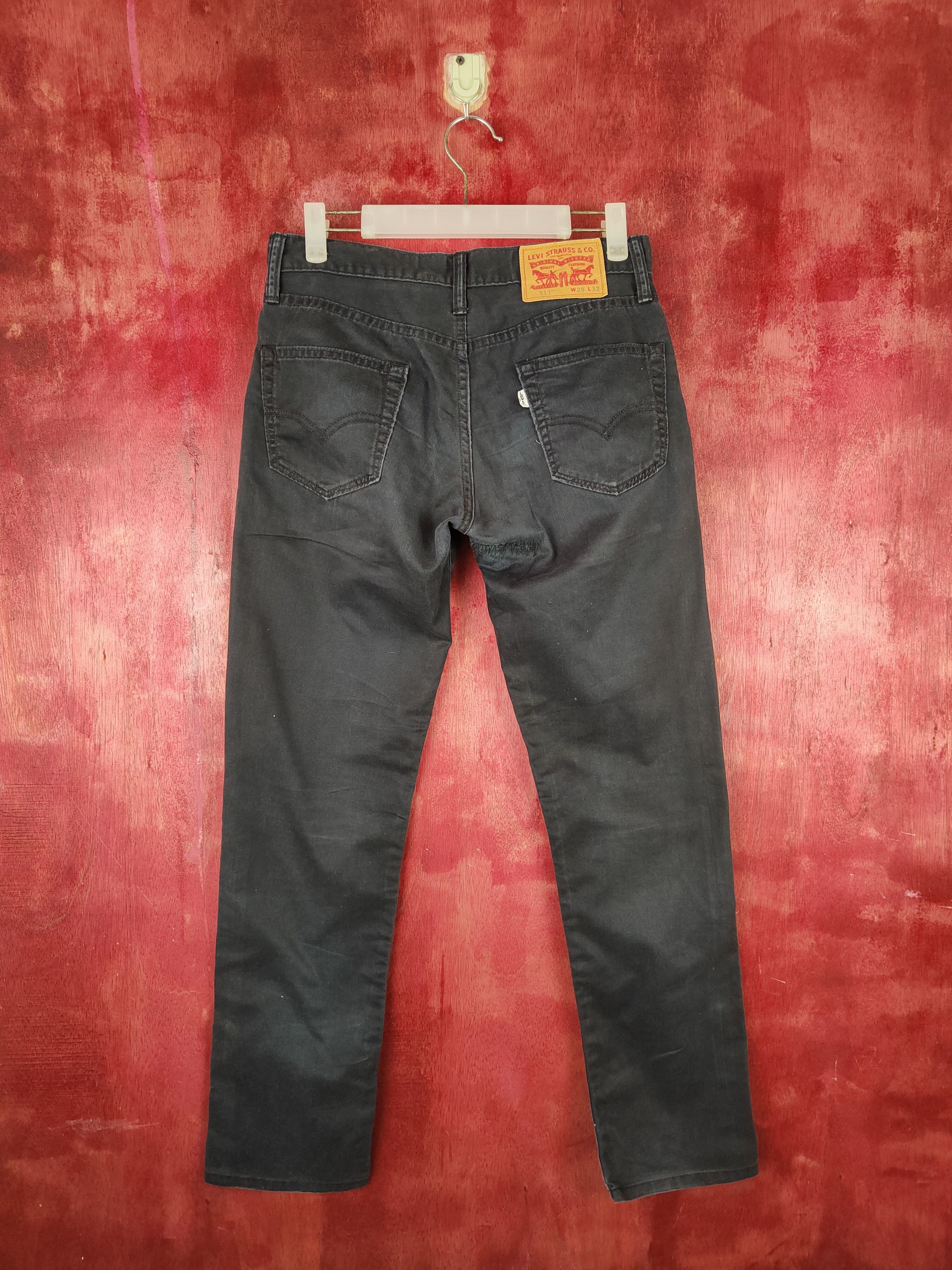 Levi's 511 Levis Dark Blue vintage distressed casual Pants #S814 Size US 29 - 7 Thumbnail