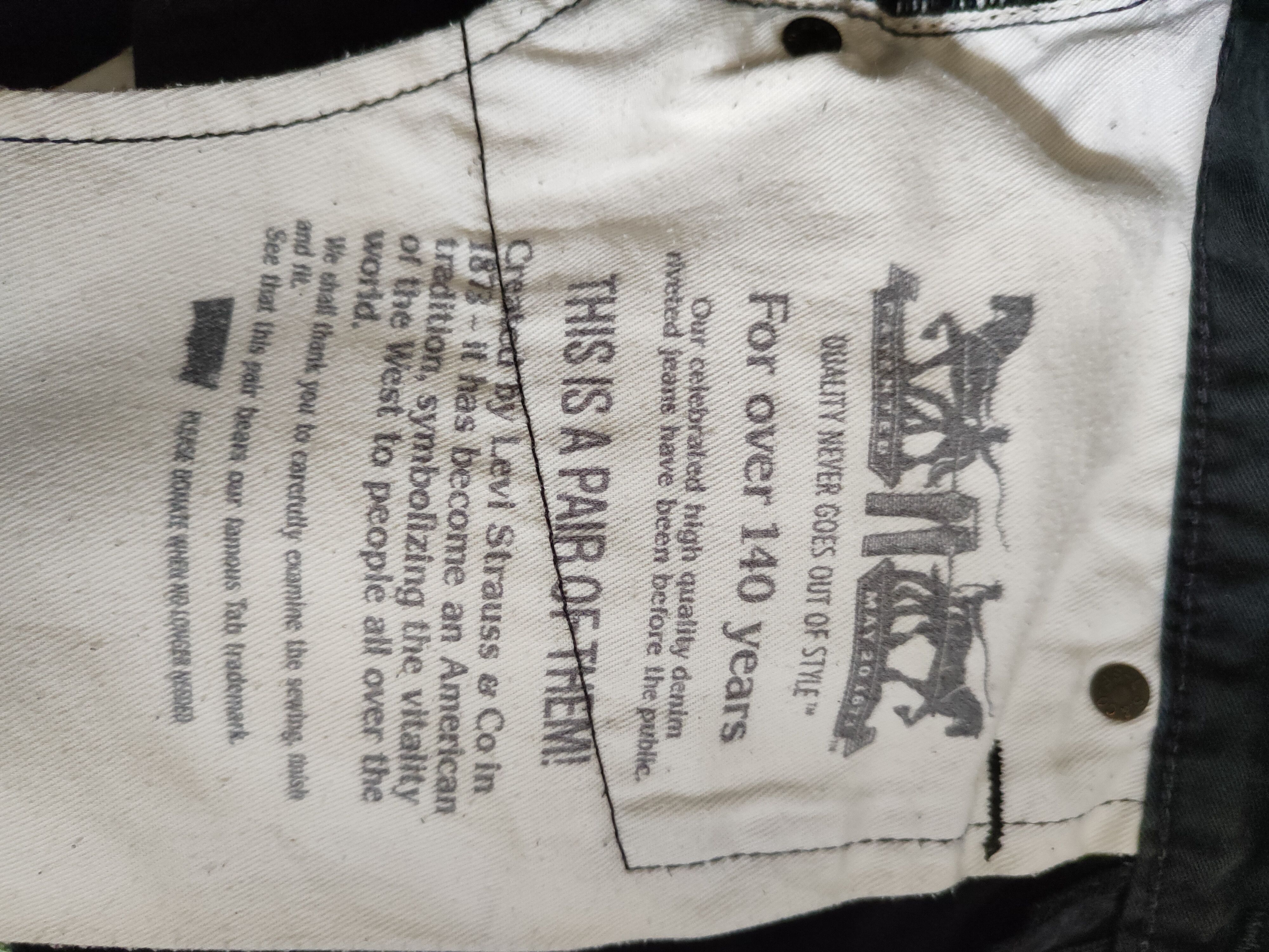 Levi's 511 Levis Dark Blue vintage distressed casual Pants #S814 Size US 29 - 15 Thumbnail