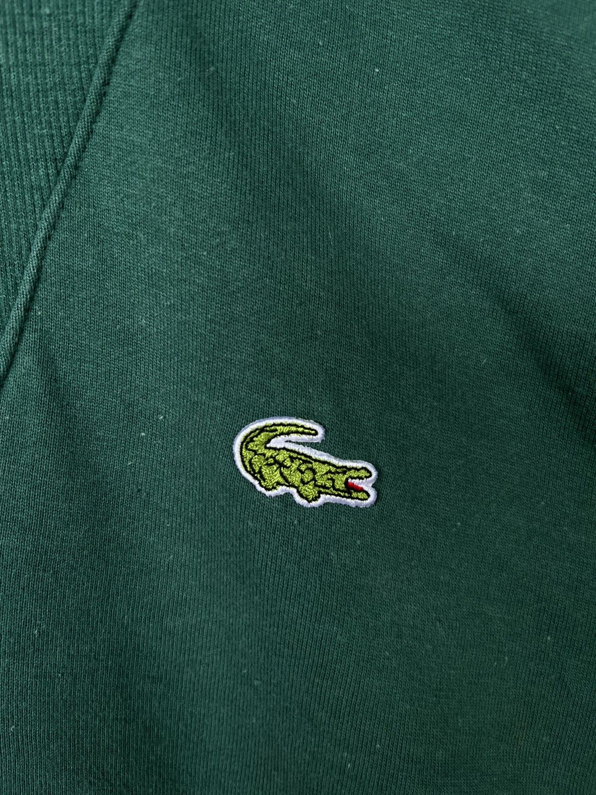 Lacoste Vintage Half Zip Distress Lacoste Sweatshirt Size US S / EU 44-46 / 1 - 3 Thumbnail