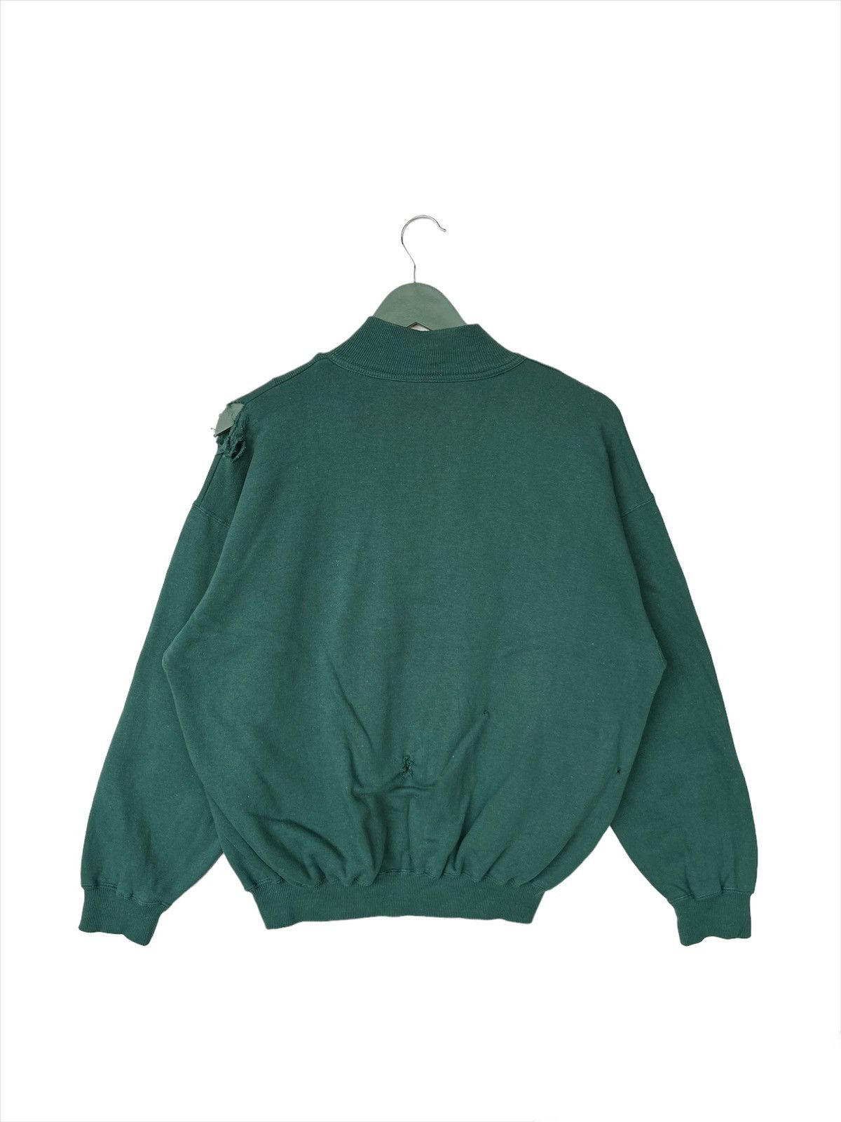 Lacoste Vintage Half Zip Distress Lacoste Sweatshirt Size US S / EU 44-46 / 1 - 2 Thumbnail