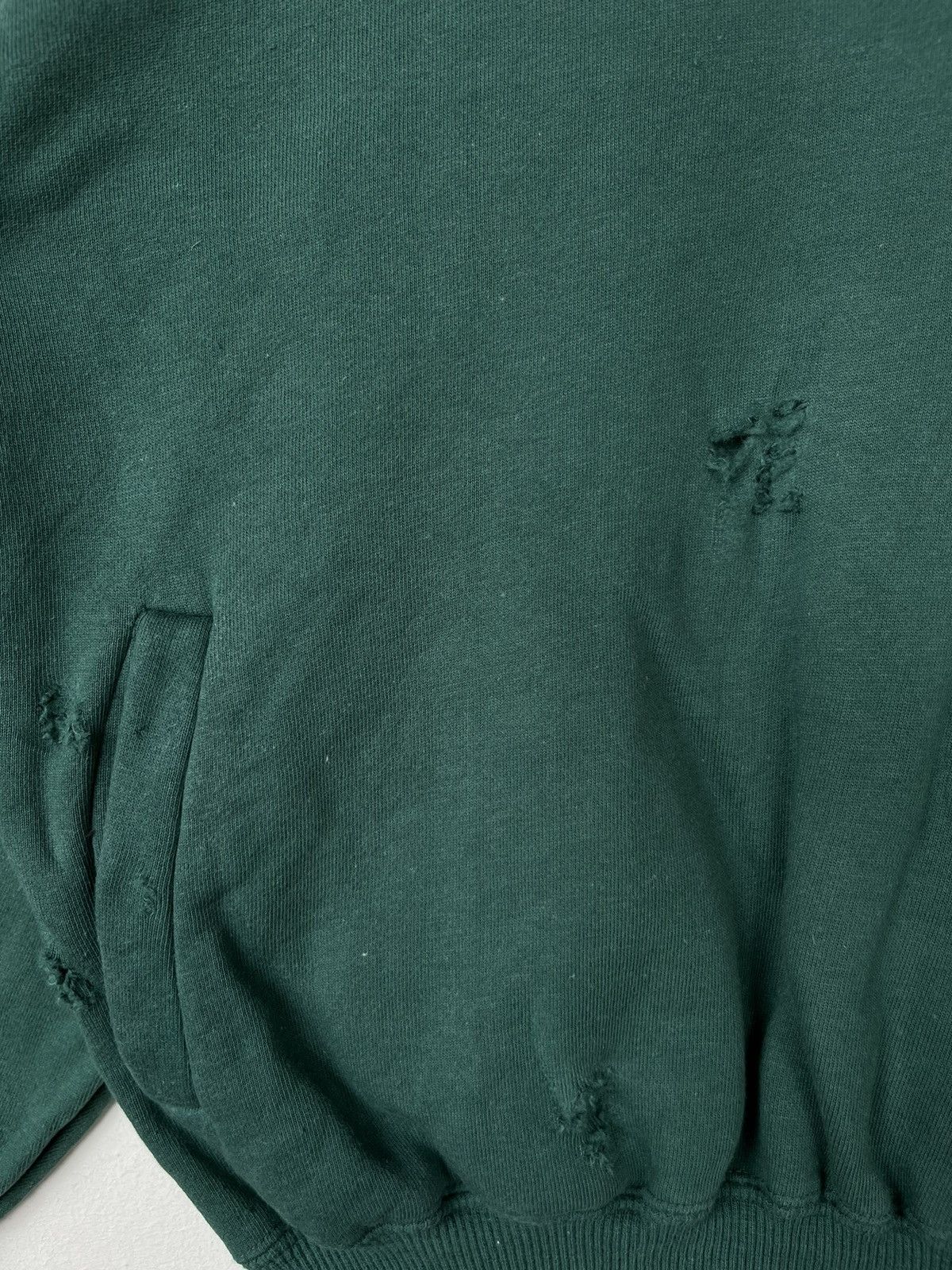 Lacoste Vintage Half Zip Distress Lacoste Sweatshirt Size US S / EU 44-46 / 1 - 6 Thumbnail