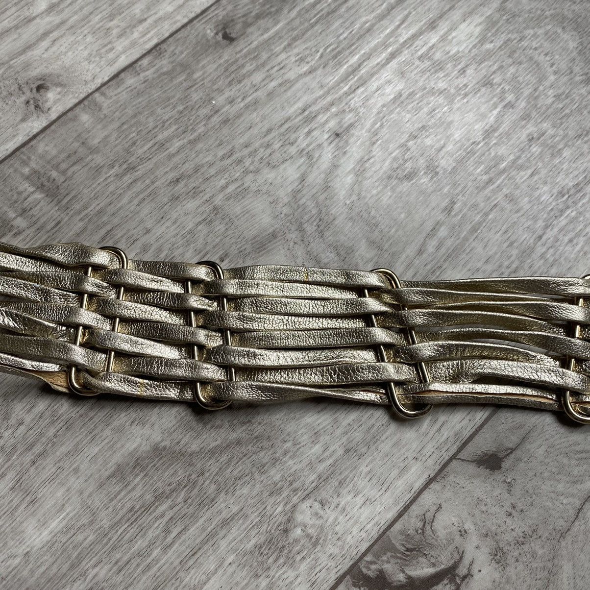 Versace RARE VERSACE MEDUSA GOLD LEATHER BELT Size ONE SIZE - 12 Thumbnail