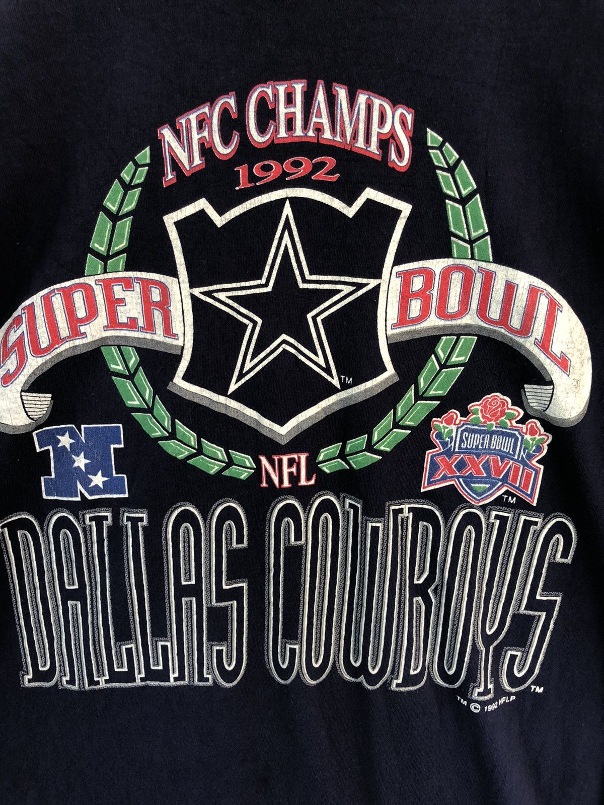 Fruit Of The Loom × NFL × Vintage Vintage 1992 Dallas Cowboys NFL NFC Champs TShirt Size US XL / EU 56 / 4 - 2 Thumbnail