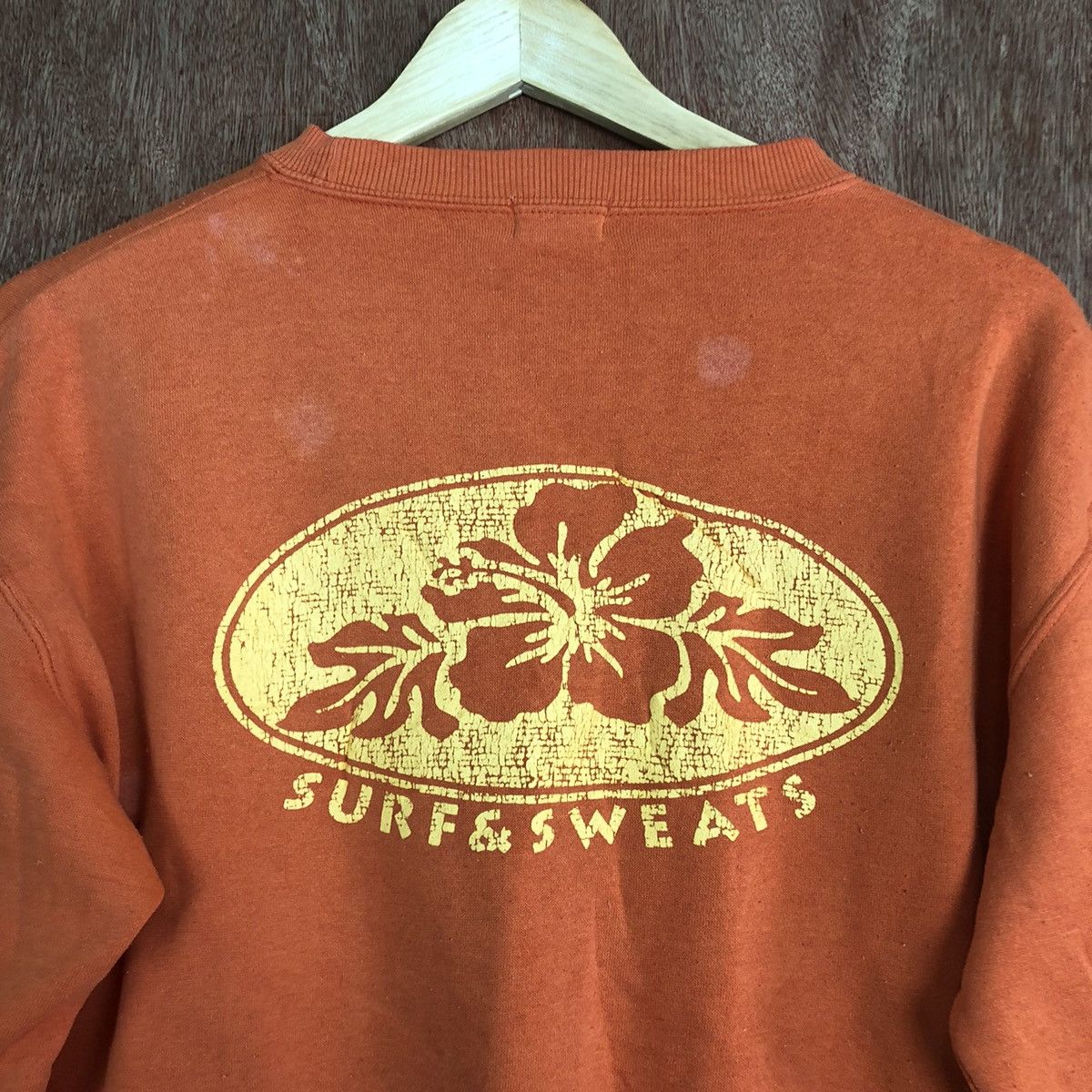 Japanese Brand DL Surf & Sweats Orange vintage Sweatshirt #6017 Size US M / EU 48-50 / 2 - 2 Thumbnail