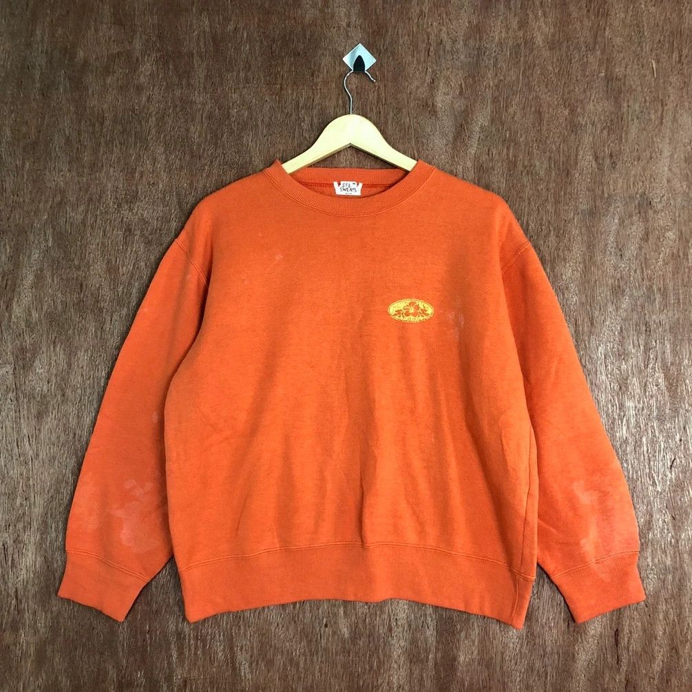 Japanese Brand DL Surf & Sweats Orange vintage Sweatshirt #6017 Size US M / EU 48-50 / 2 - 4 Thumbnail