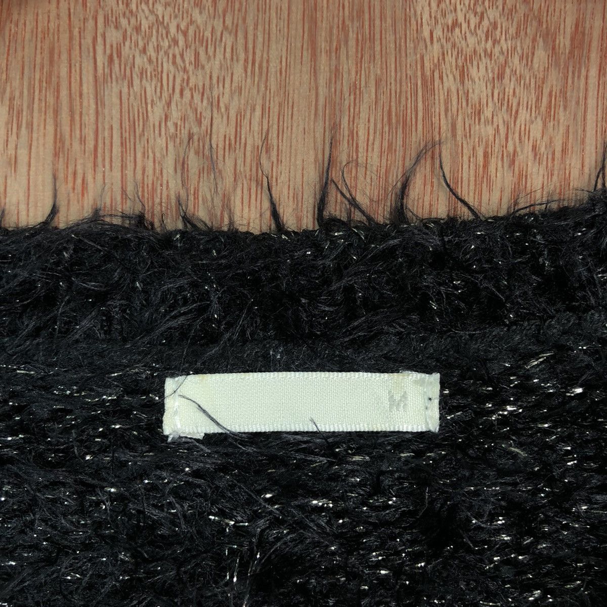 Homespun Knitwear DL Japan Gu Black Mohair Shag Shaggy Knitwear #c321 Size US M / EU 48-50 / 2 - 8 Thumbnail