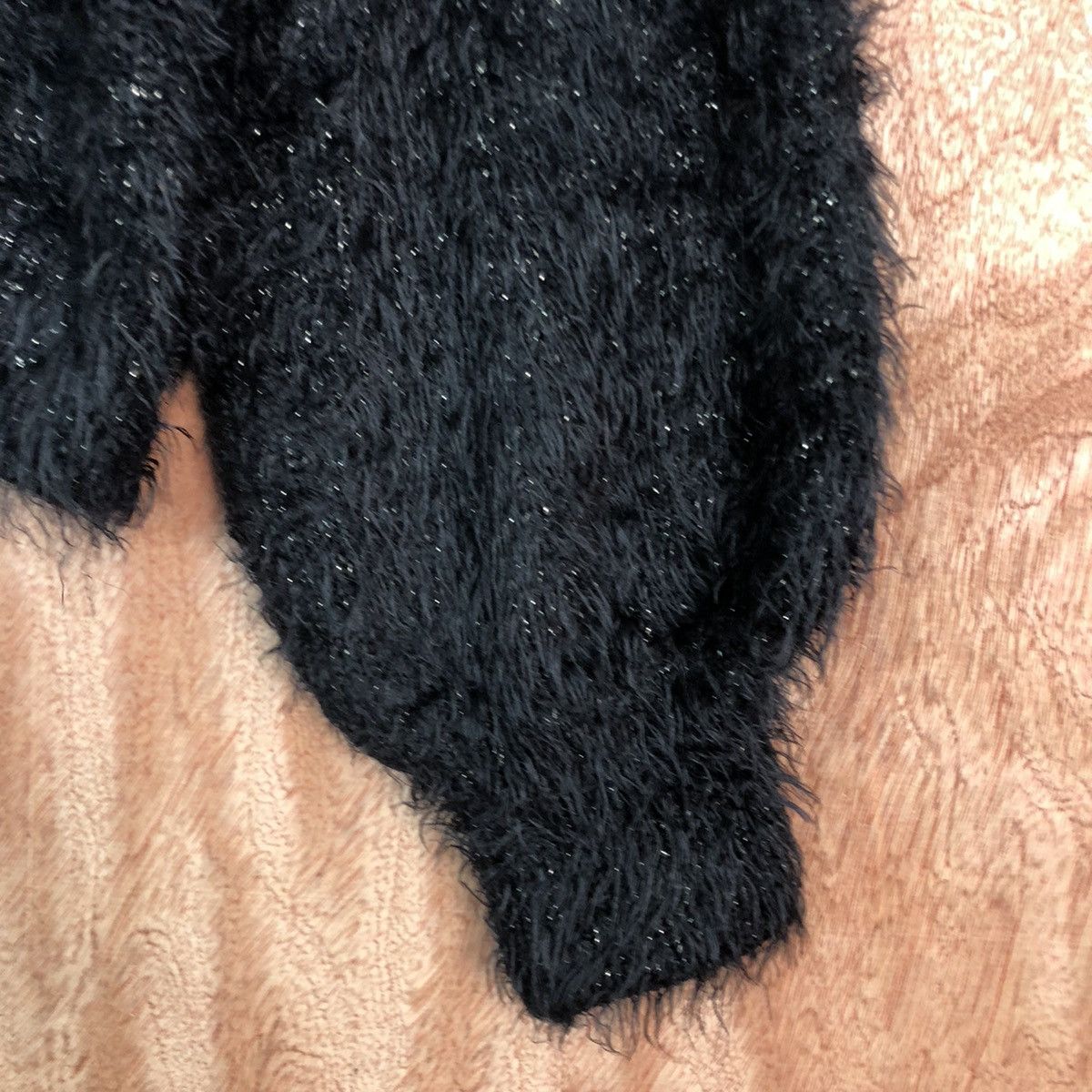 Homespun Knitwear DL Japan Gu Black Mohair Shag Shaggy Knitwear #c321 Size US M / EU 48-50 / 2 - 4 Thumbnail