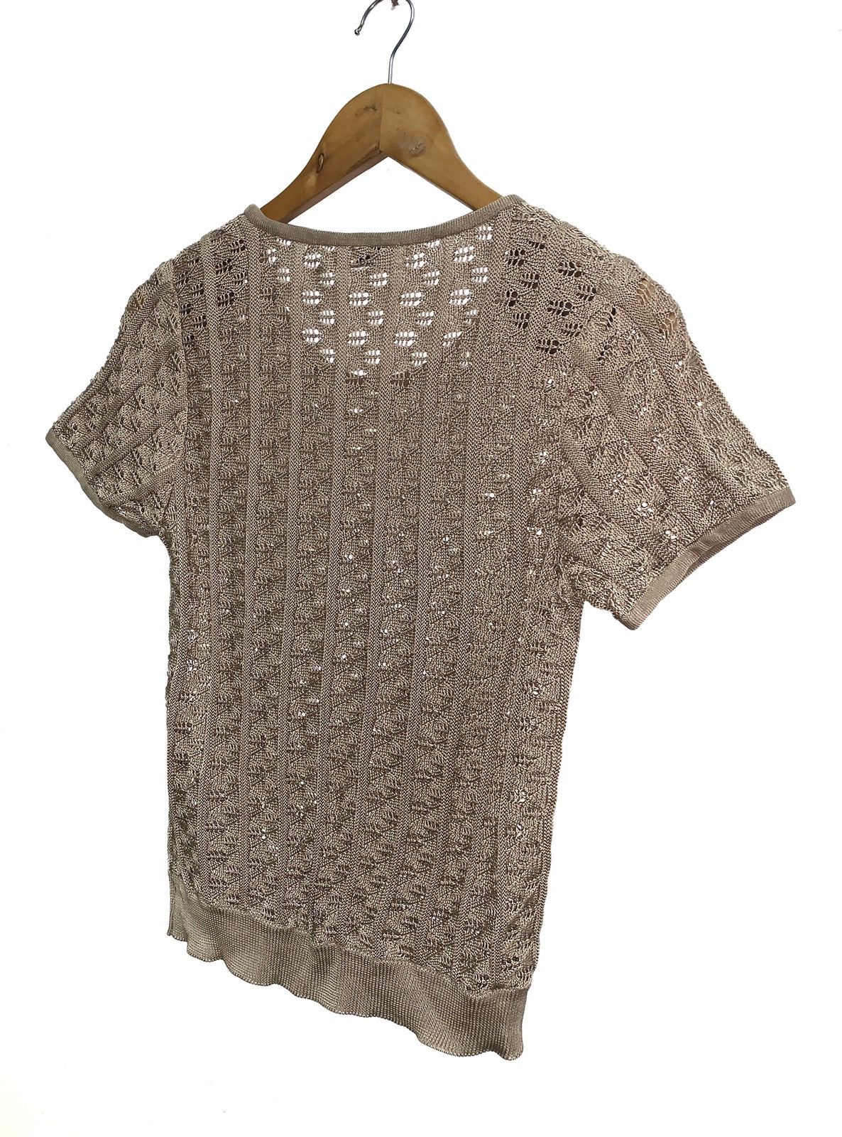 Christian Dior Monsieur Vintage Net Crop Top Shirt. Size M / US 6-8 / IT 42-44 - 8 Thumbnail