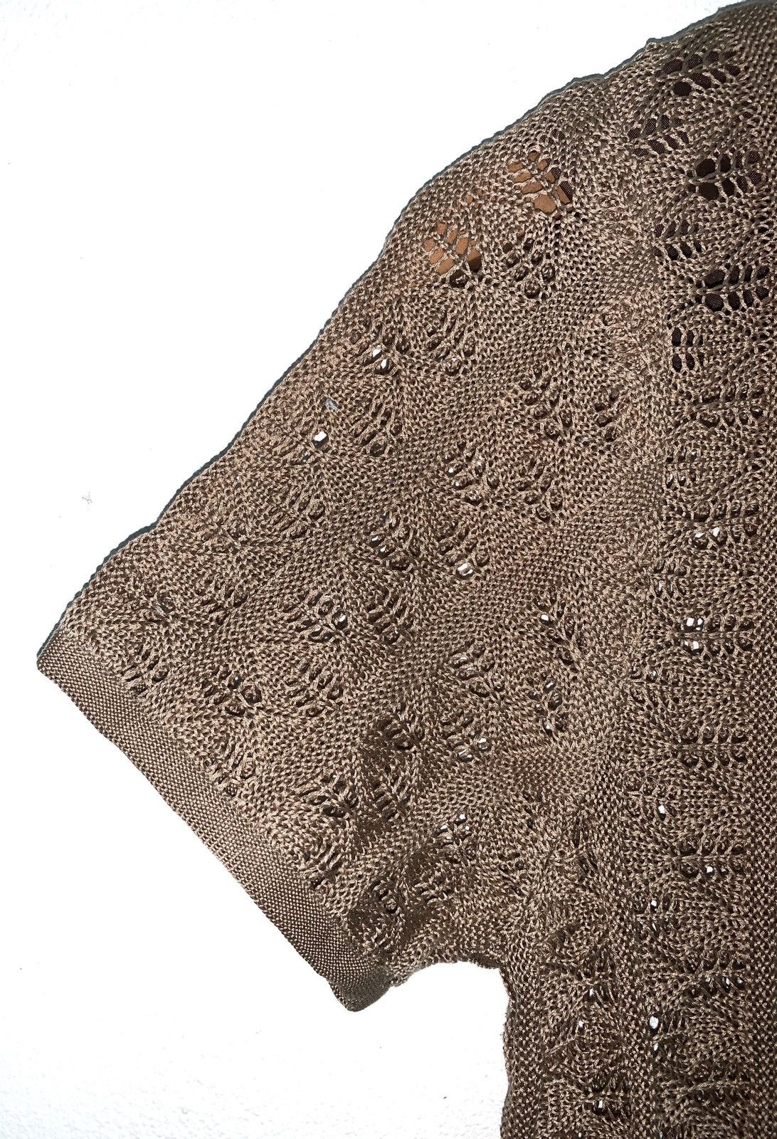 Christian Dior Monsieur Vintage Net Crop Top Shirt. Size M / US 6-8 / IT 42-44 - 5 Thumbnail