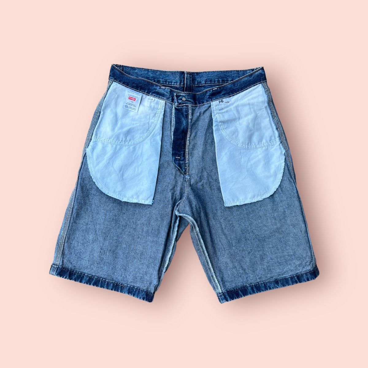 Vintage × Wrangler VINTAGE WRANGLER DENIM CARPENTER SHORT PANTS Size US 32 / EU 48 - 17 Thumbnail