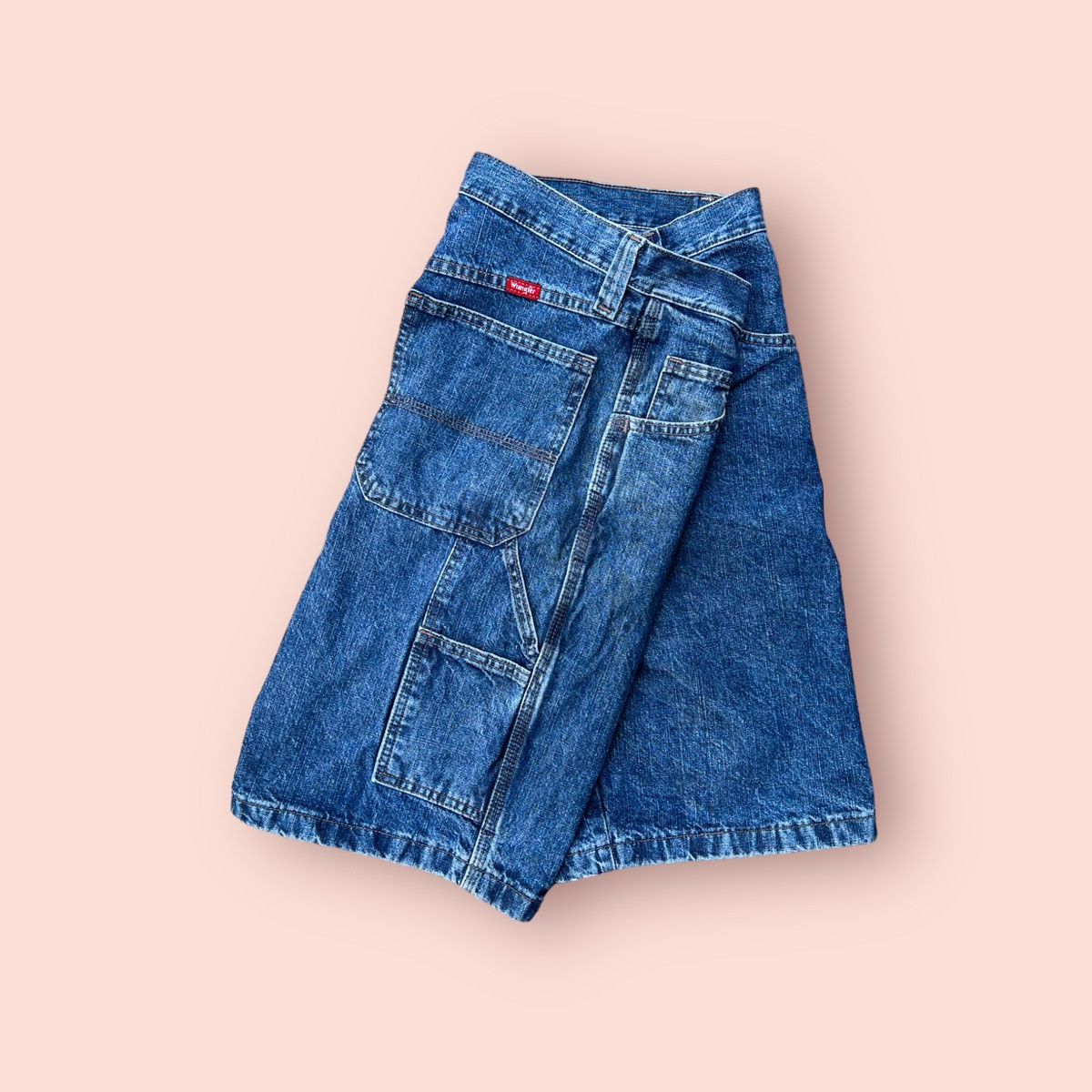 Vintage × Wrangler VINTAGE WRANGLER DENIM CARPENTER SHORT PANTS Size US 32 / EU 48 - 4 Thumbnail
