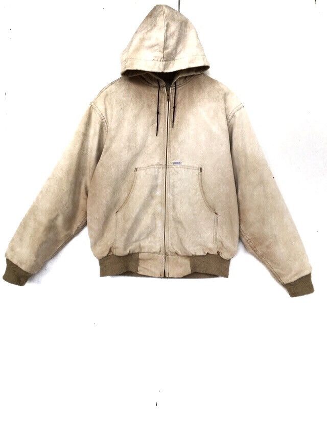 Carhartt Faded Full zipper thick Cotton jacket with Hoodie Size US L / EU 52-54 / 3 - 1 Thumbnail