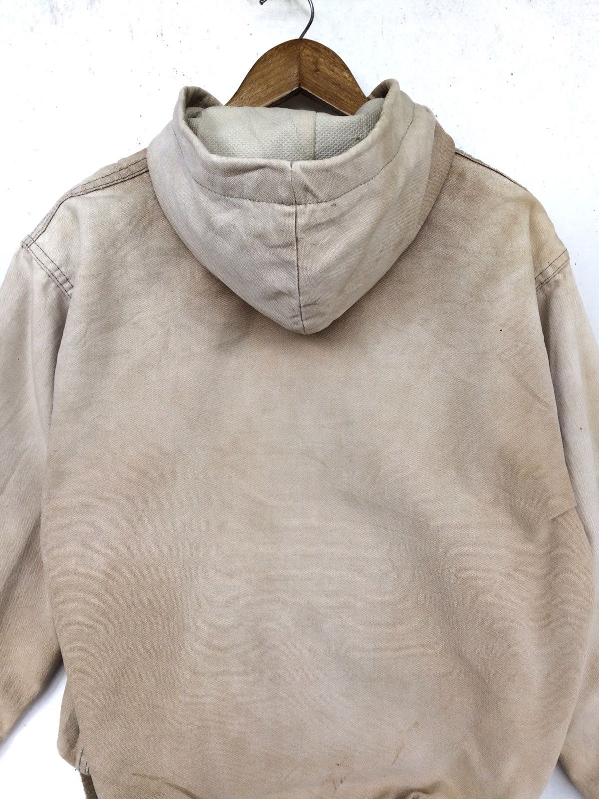 Carhartt Faded Full zipper thick Cotton jacket with Hoodie Size US L / EU 52-54 / 3 - 8 Thumbnail