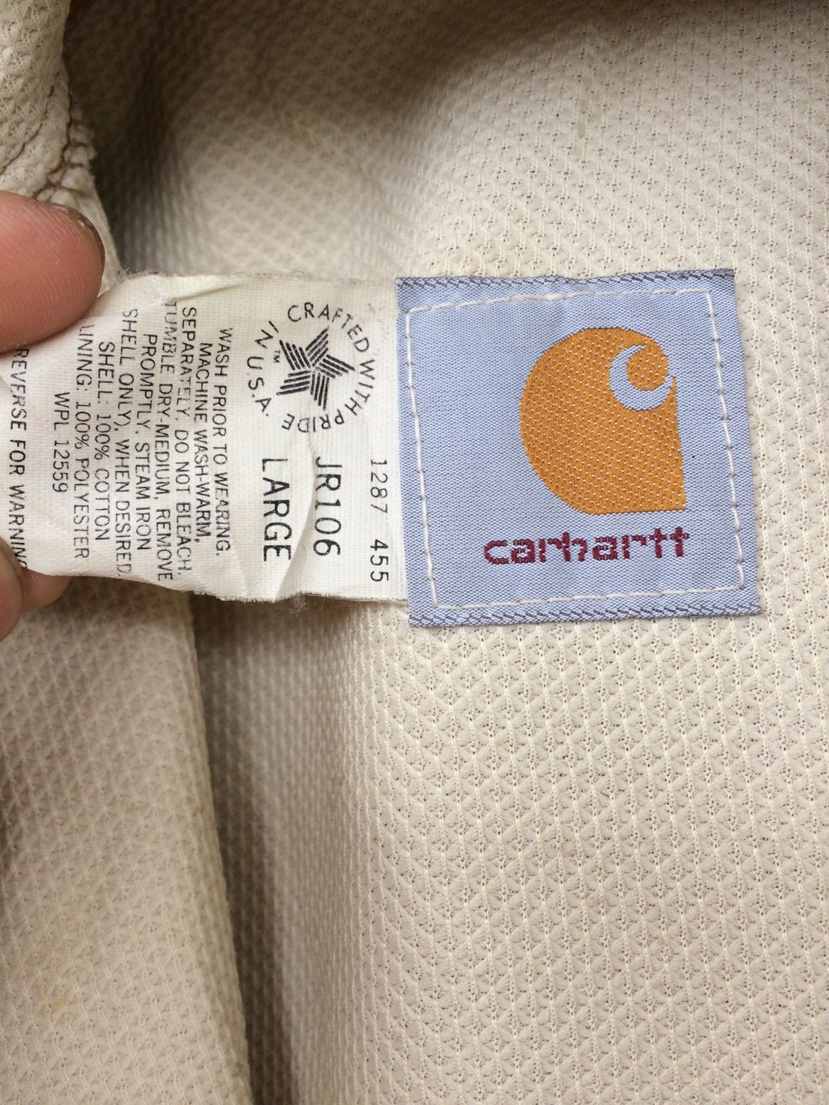 Carhartt Faded Full zipper thick Cotton jacket with Hoodie Size US L / EU 52-54 / 3 - 12 Thumbnail