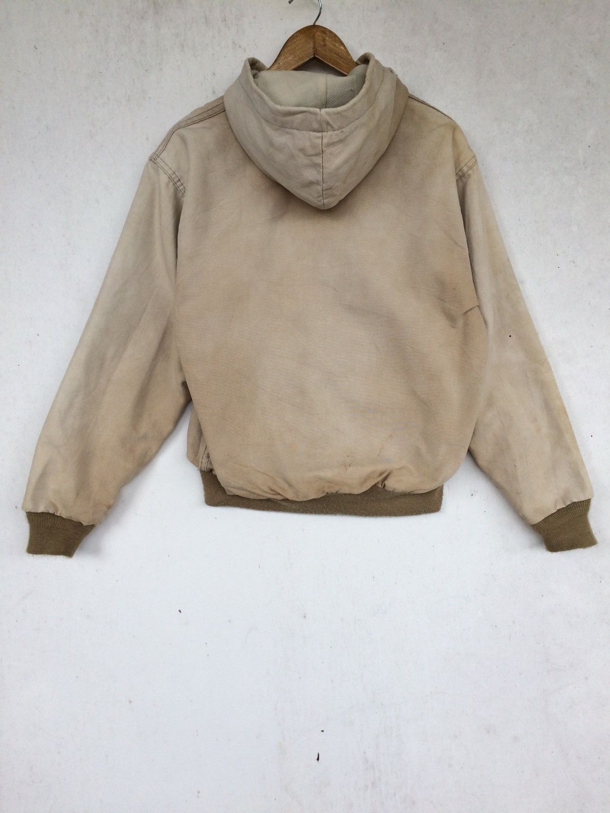 Carhartt Faded Full zipper thick Cotton jacket with Hoodie Size US L / EU 52-54 / 3 - 7 Thumbnail