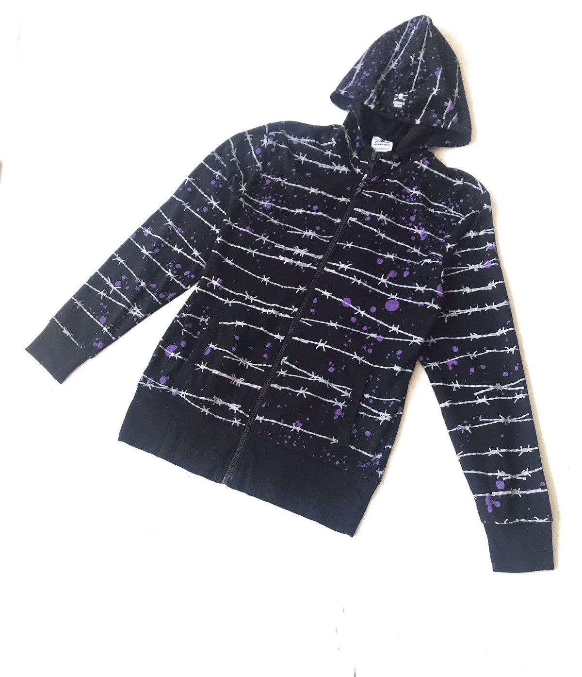 Japanese Brand SUPER LOVERS Over Prints Zipper Hoodie. Size US M / EU 48-50 / 2 - 1 Thumbnail