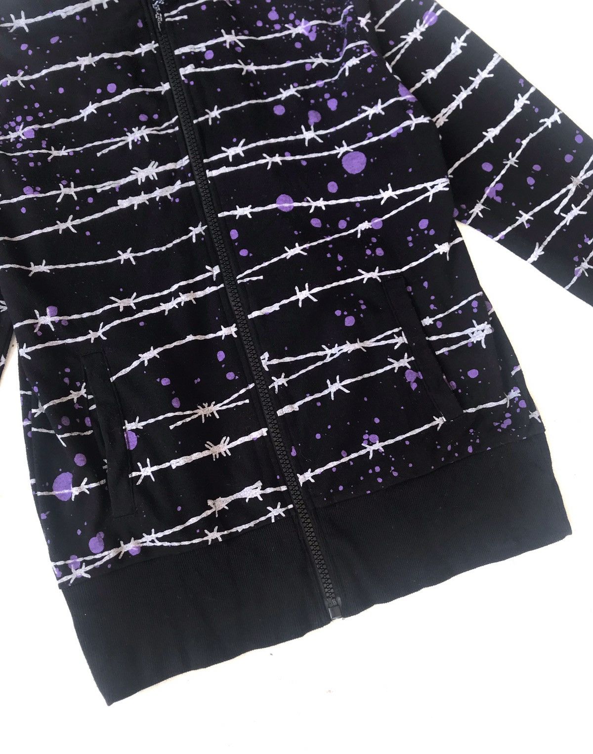 Japanese Brand SUPER LOVERS Over Prints Zipper Hoodie. Size US M / EU 48-50 / 2 - 5 Thumbnail