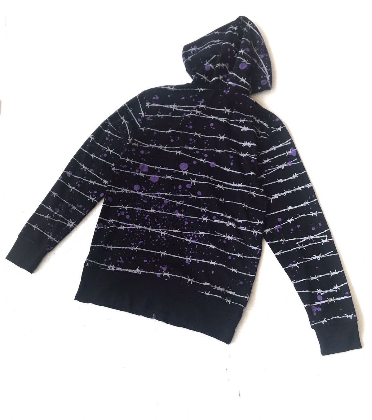 Japanese Brand SUPER LOVERS Over Prints Zipper Hoodie. Size US M / EU 48-50 / 2 - 6 Thumbnail