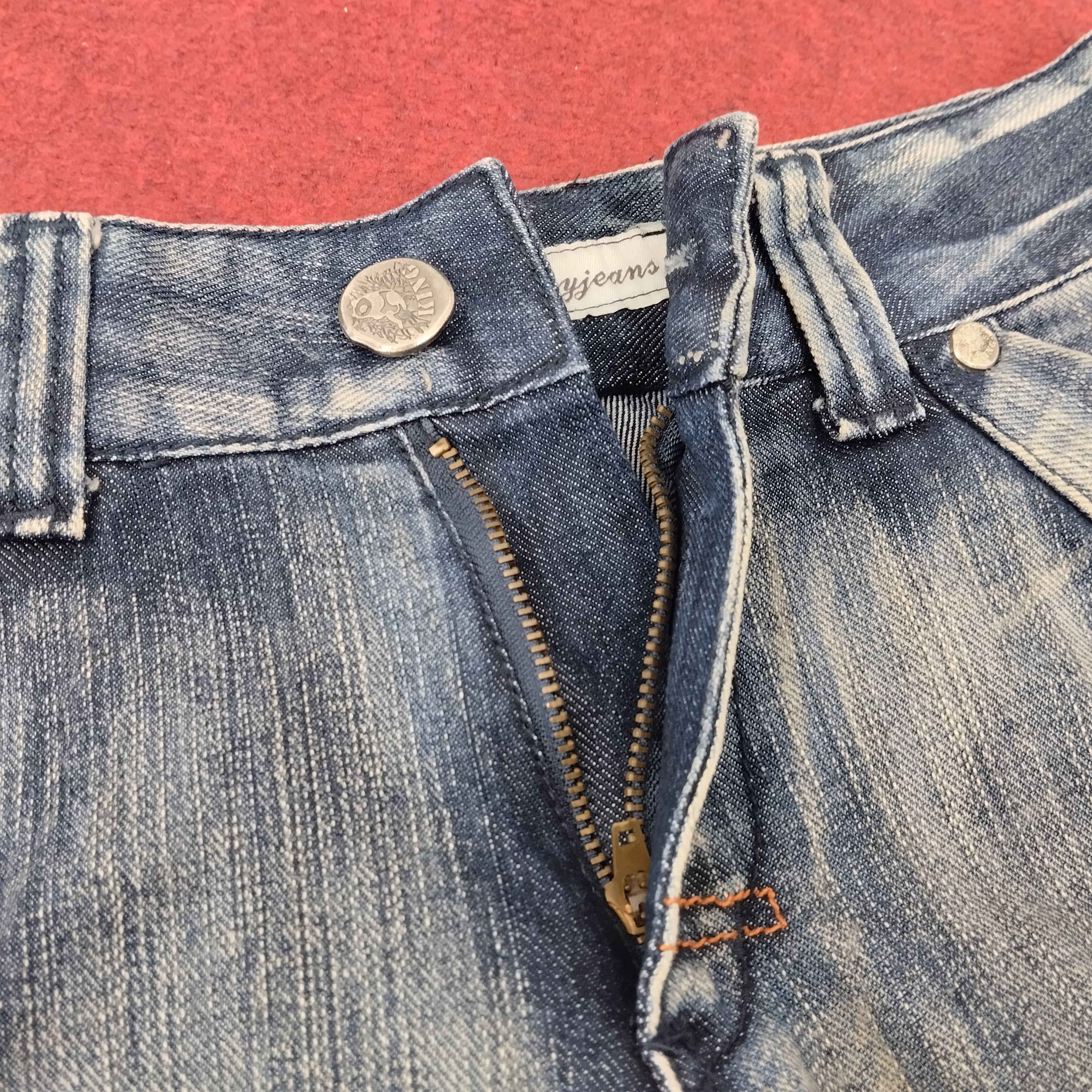 Designer × Vintage King Way Jeans Japanese Streetwear Style Cargo Denim Size US 27 - 7 Thumbnail