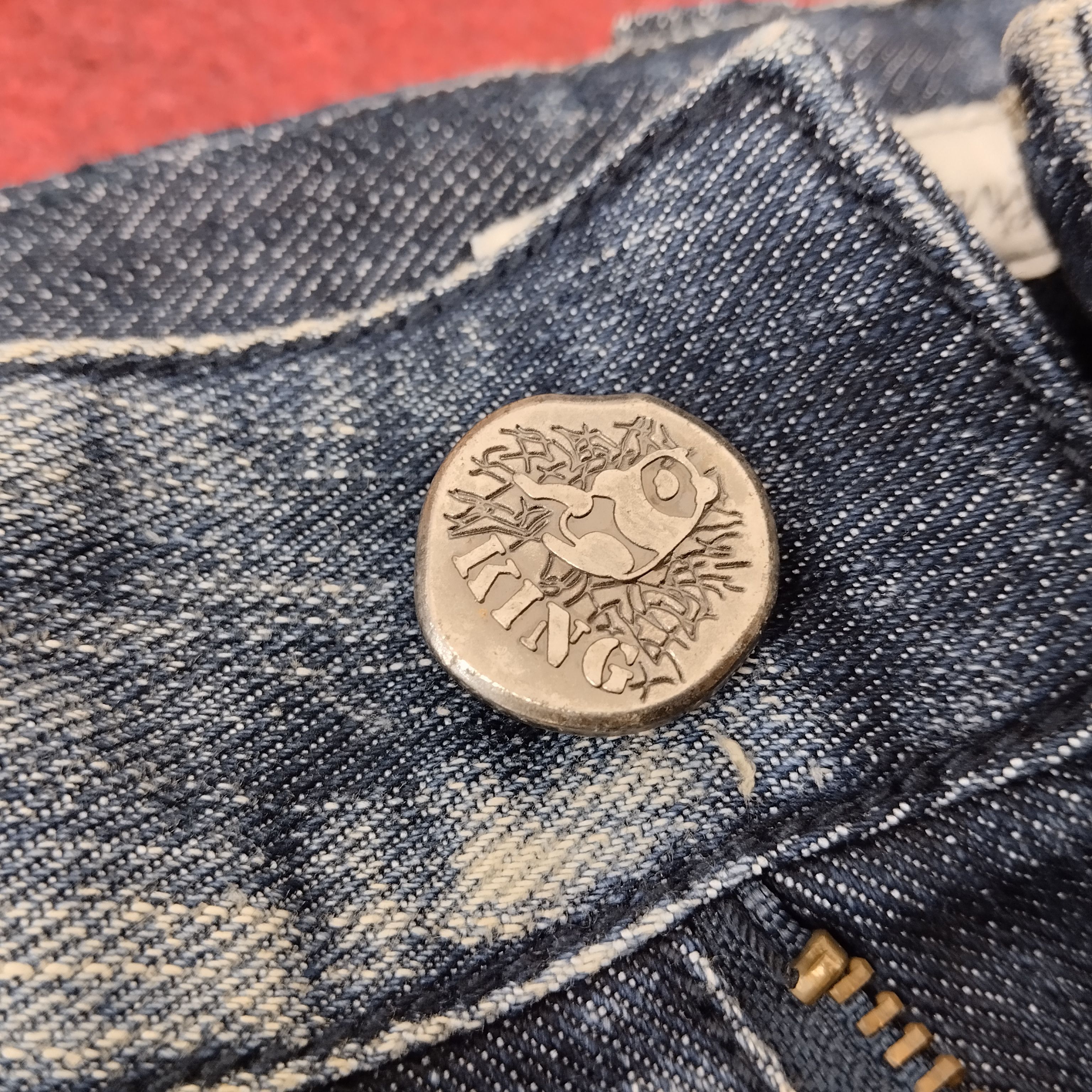 Designer × Vintage King Way Jeans Japanese Streetwear Style Cargo Denim Size US 27 - 8 Thumbnail