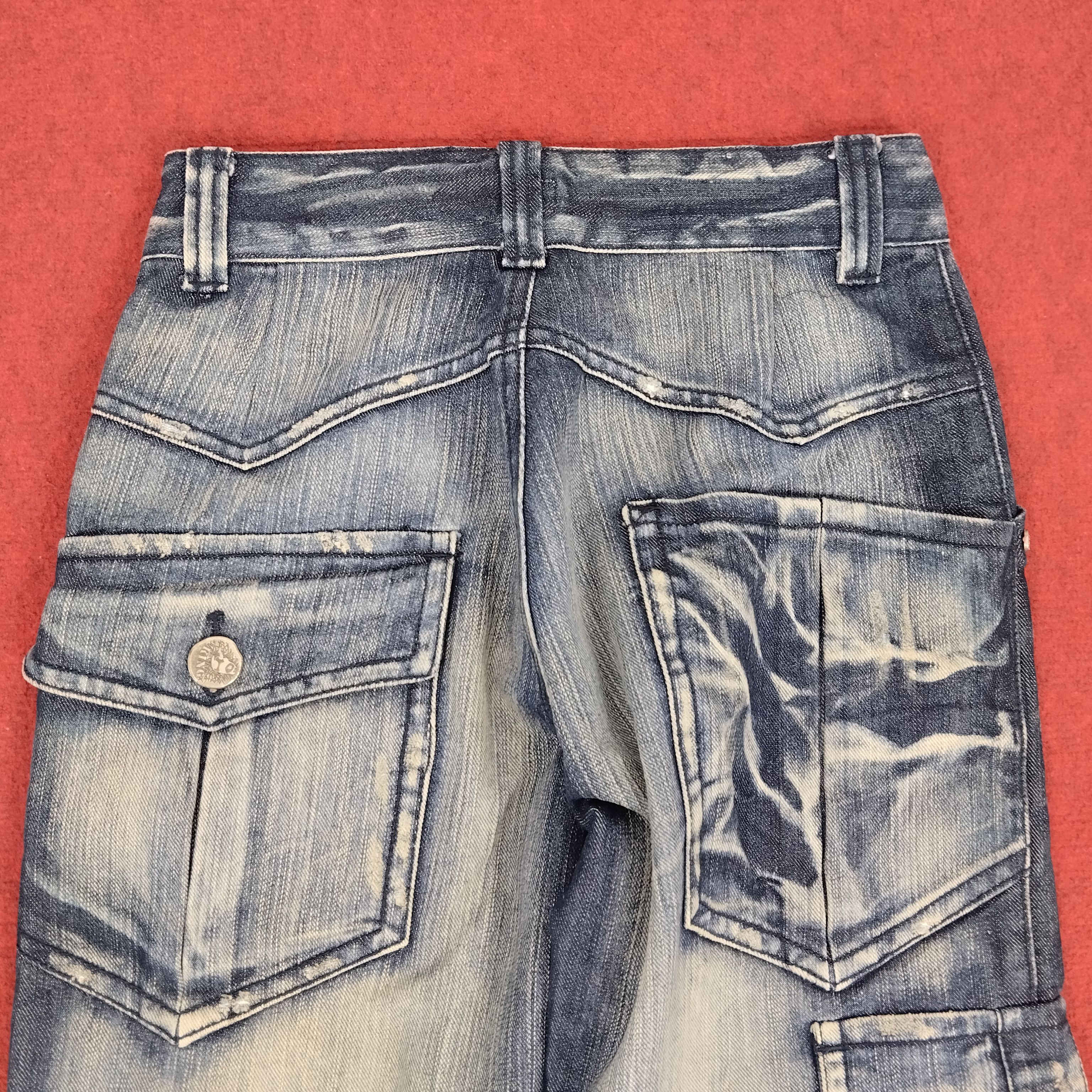 Designer × Vintage King Way Jeans Japanese Streetwear Style Cargo Denim Size US 27 - 5 Thumbnail