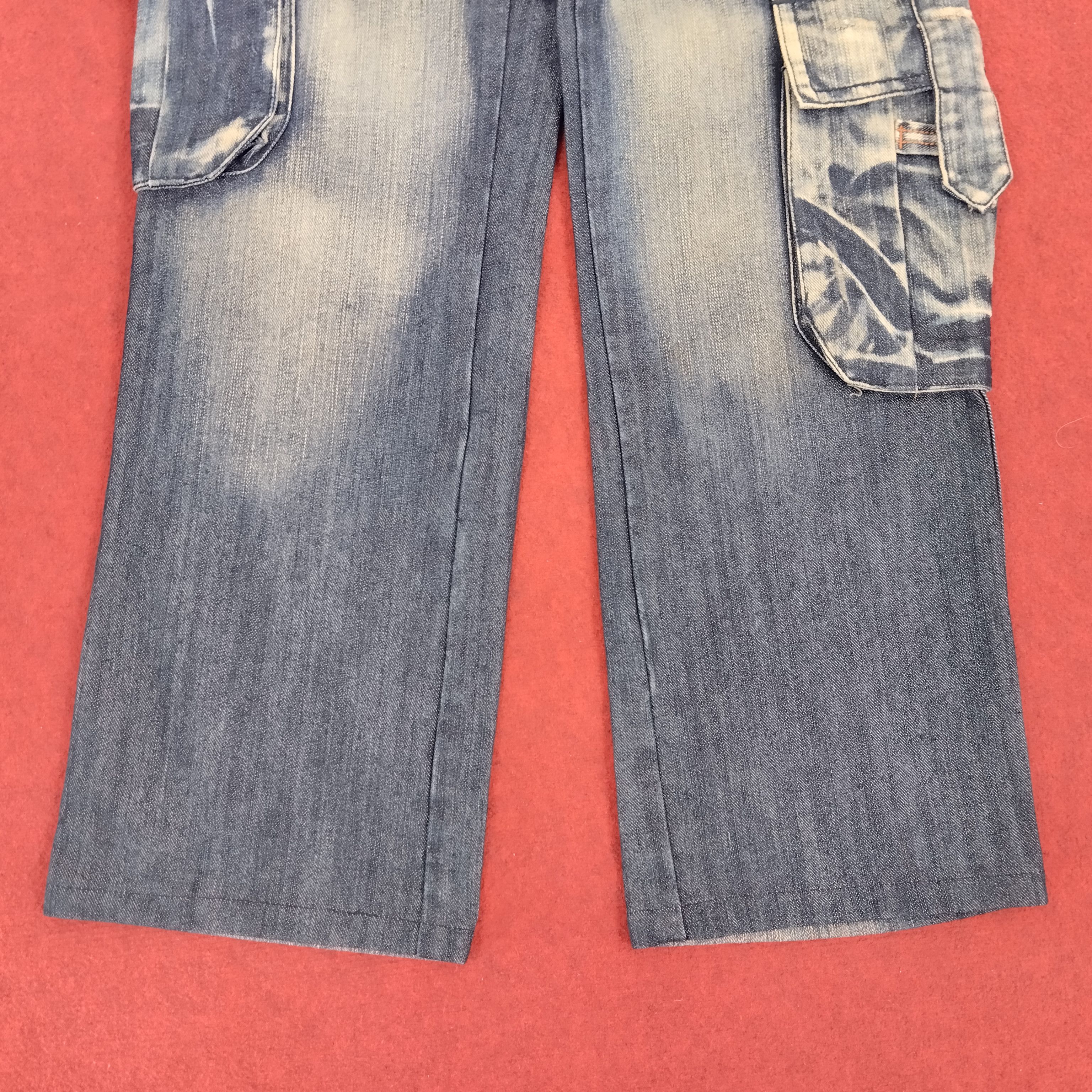 Designer × Vintage King Way Jeans Japanese Streetwear Style Cargo Denim Size US 27 - 3 Thumbnail