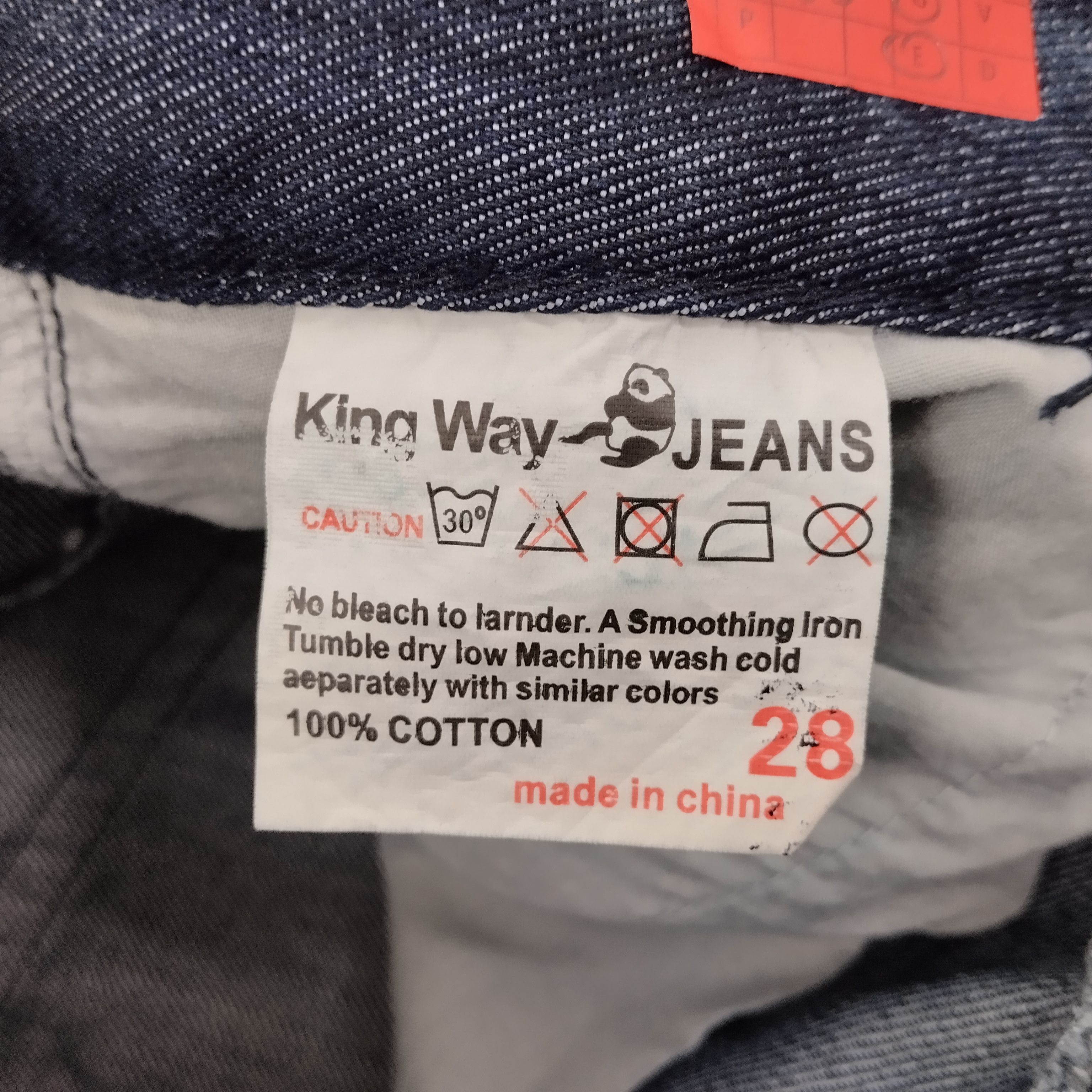 Designer × Vintage King Way Jeans Japanese Streetwear Style Cargo Denim Size US 27 - 10 Thumbnail