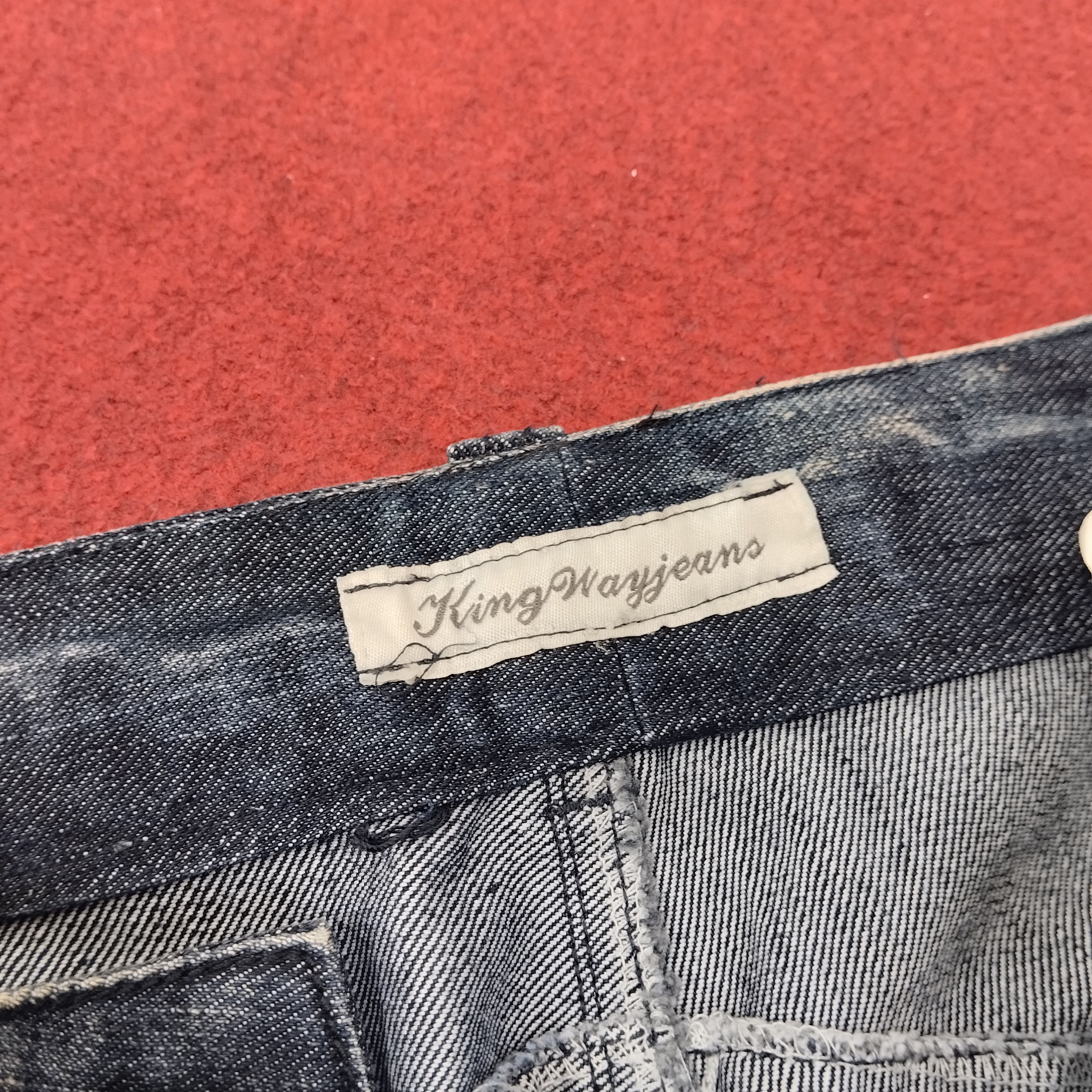 Designer × Vintage King Way Jeans Japanese Streetwear Style Cargo Denim Size US 27 - 9 Thumbnail