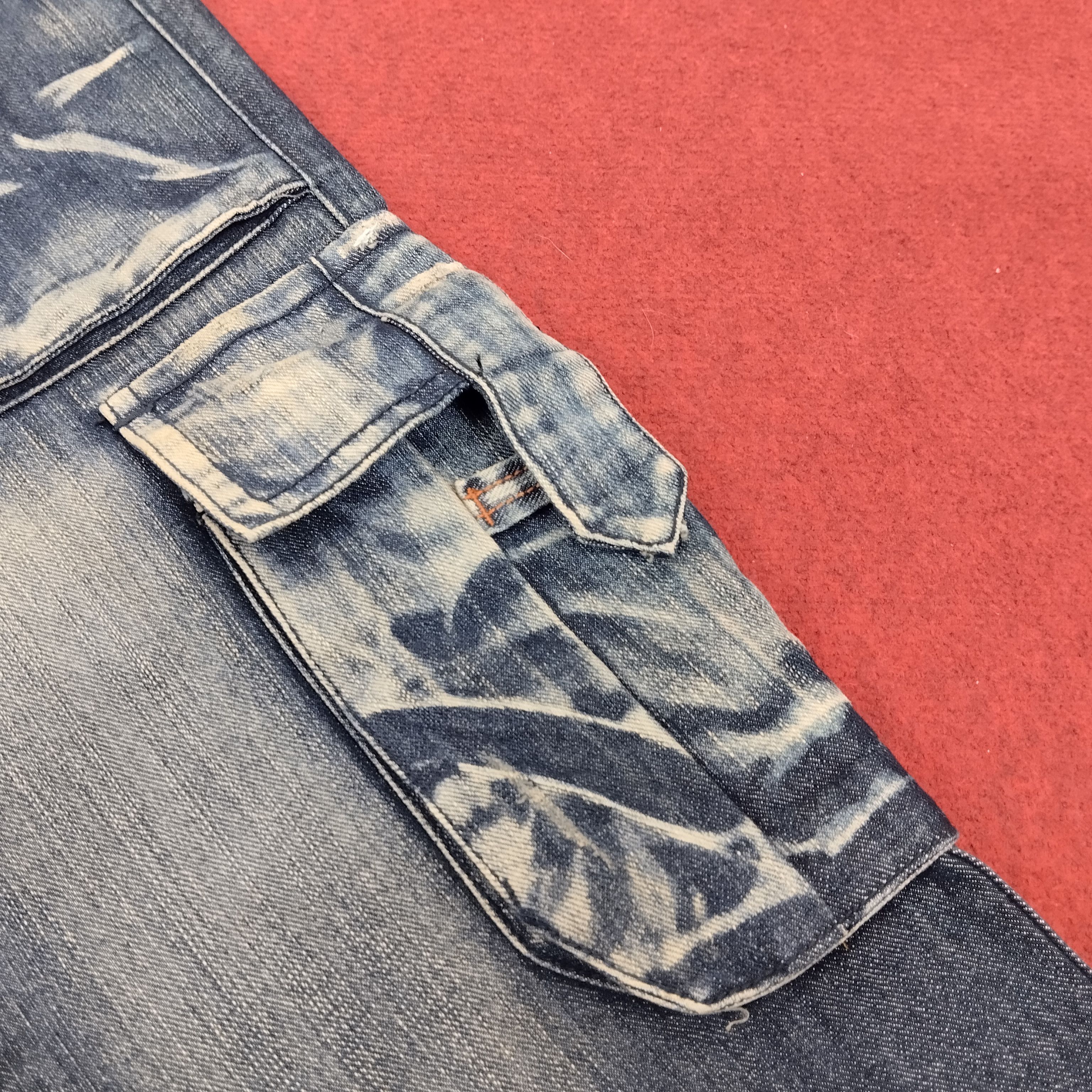 Designer × Vintage King Way Jeans Japanese Streetwear Style Cargo Denim Size US 27 - 14 Thumbnail