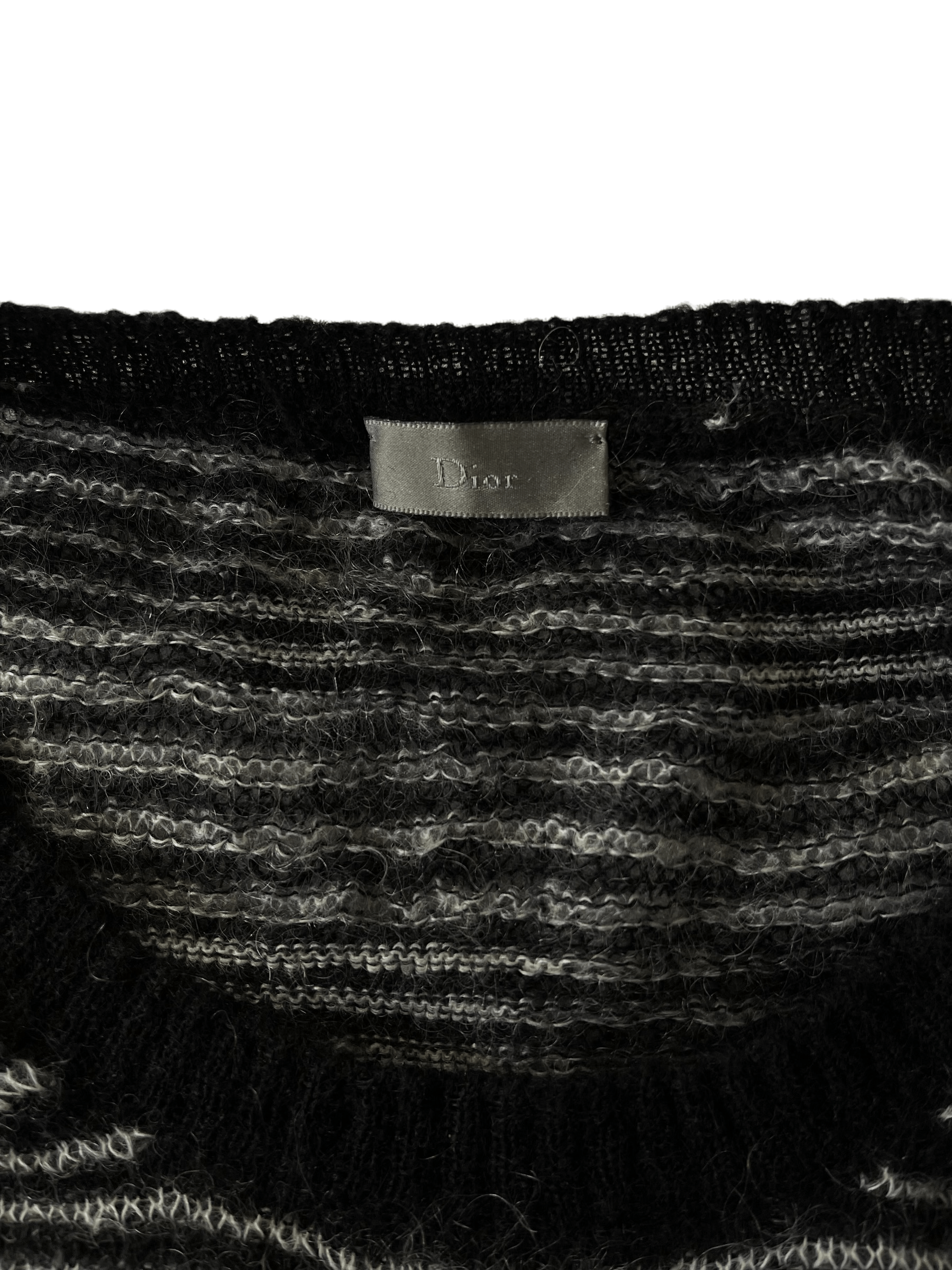 Dior Dior Homme AW2007 "Navigate" Striped Mohair Sweater Size US M / EU 48-50 / 2 - 3 Thumbnail
