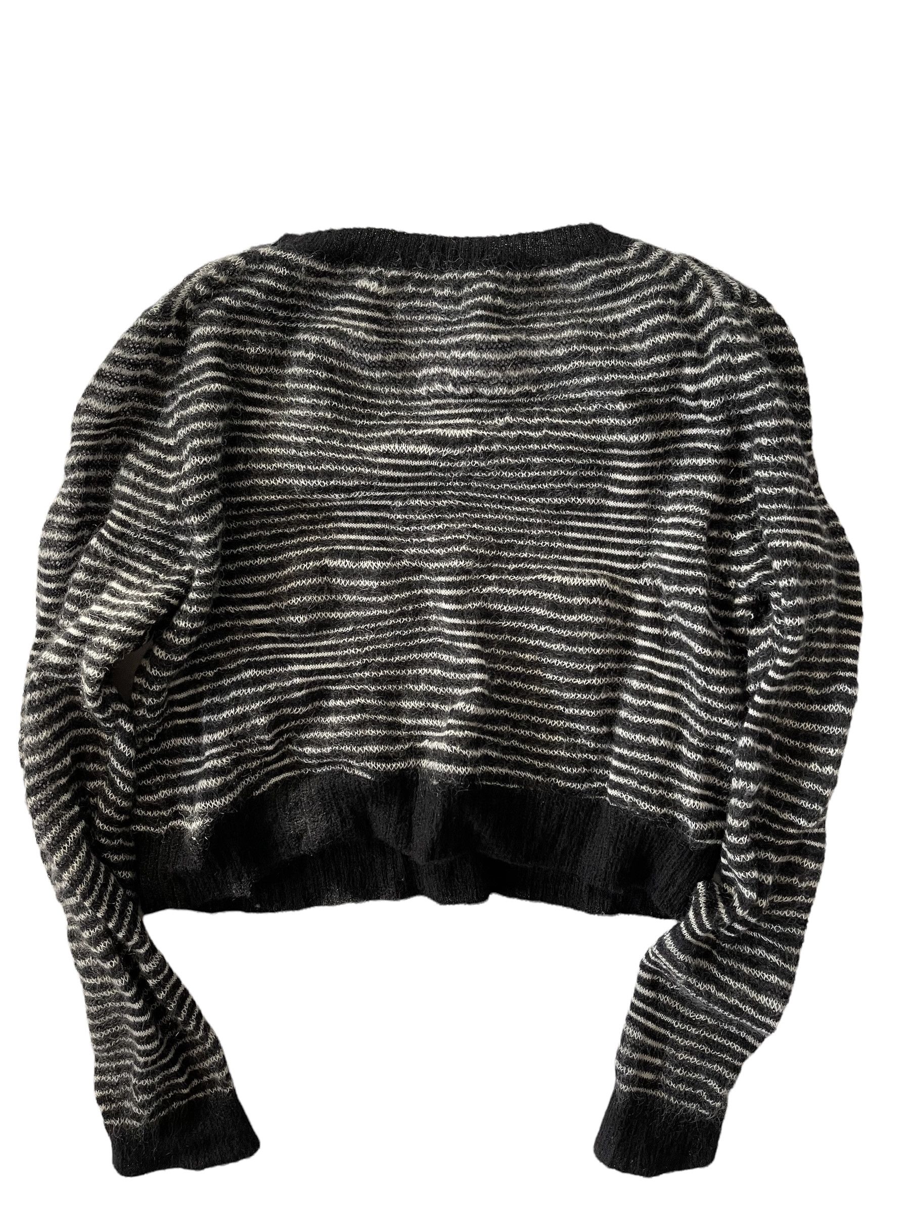Dior Dior Homme AW2007 "Navigate" Striped Mohair Sweater Size US M / EU 48-50 / 2 - 2 Thumbnail