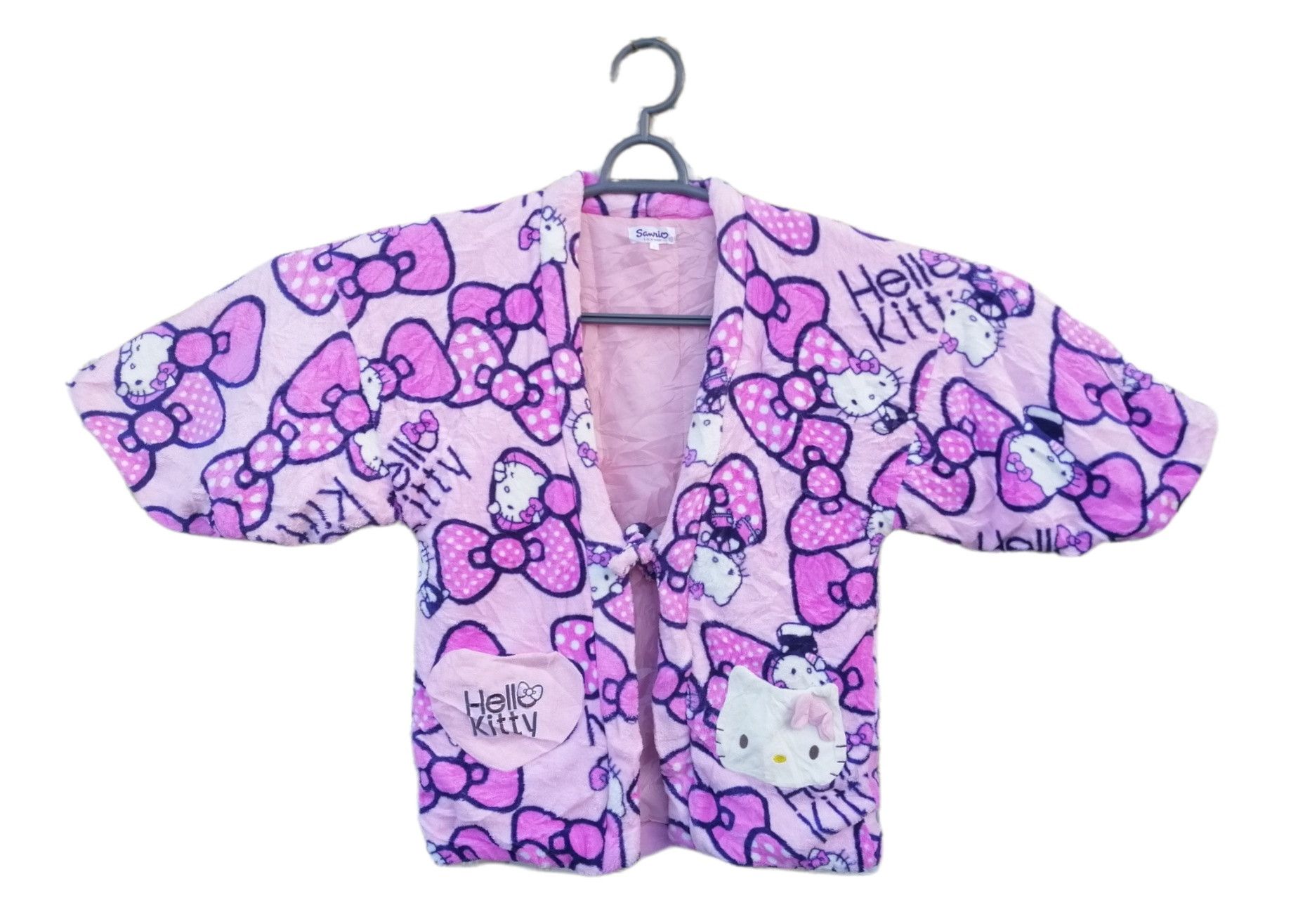 Japanese Brand Vintage Hello kitty Noragi Kimono Japan Jacket Size L / US 10 / IT 46 - 2 Thumbnail