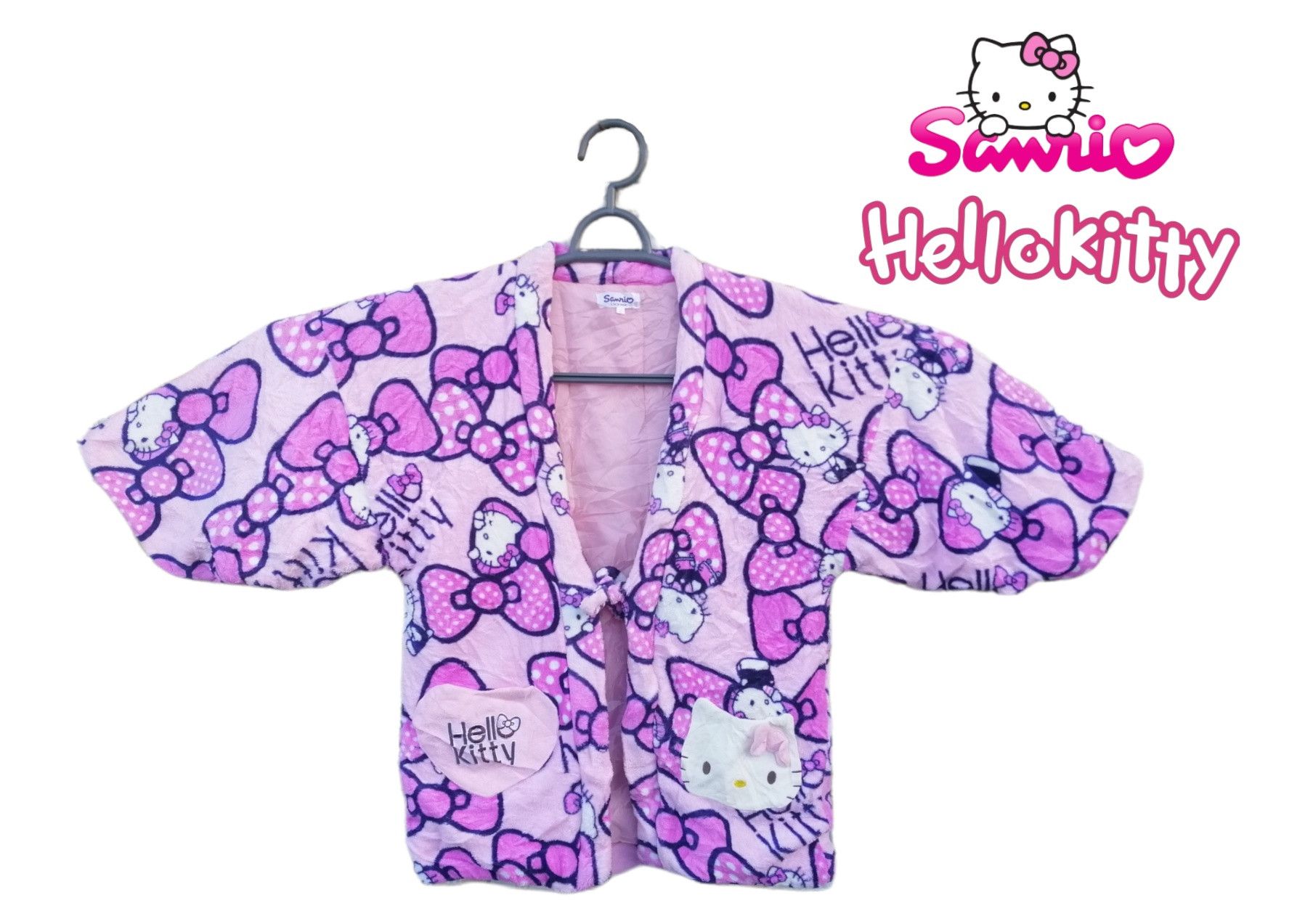 Japanese Brand Vintage Hello kitty Noragi Kimono Japan Jacket Size L / US 10 / IT 46 - 1 Thumbnail