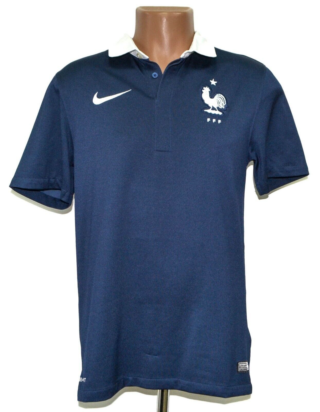 FRANCE 2014/2015 HOME FOOTBALL SHIRT NIKE SIZE S ADULT