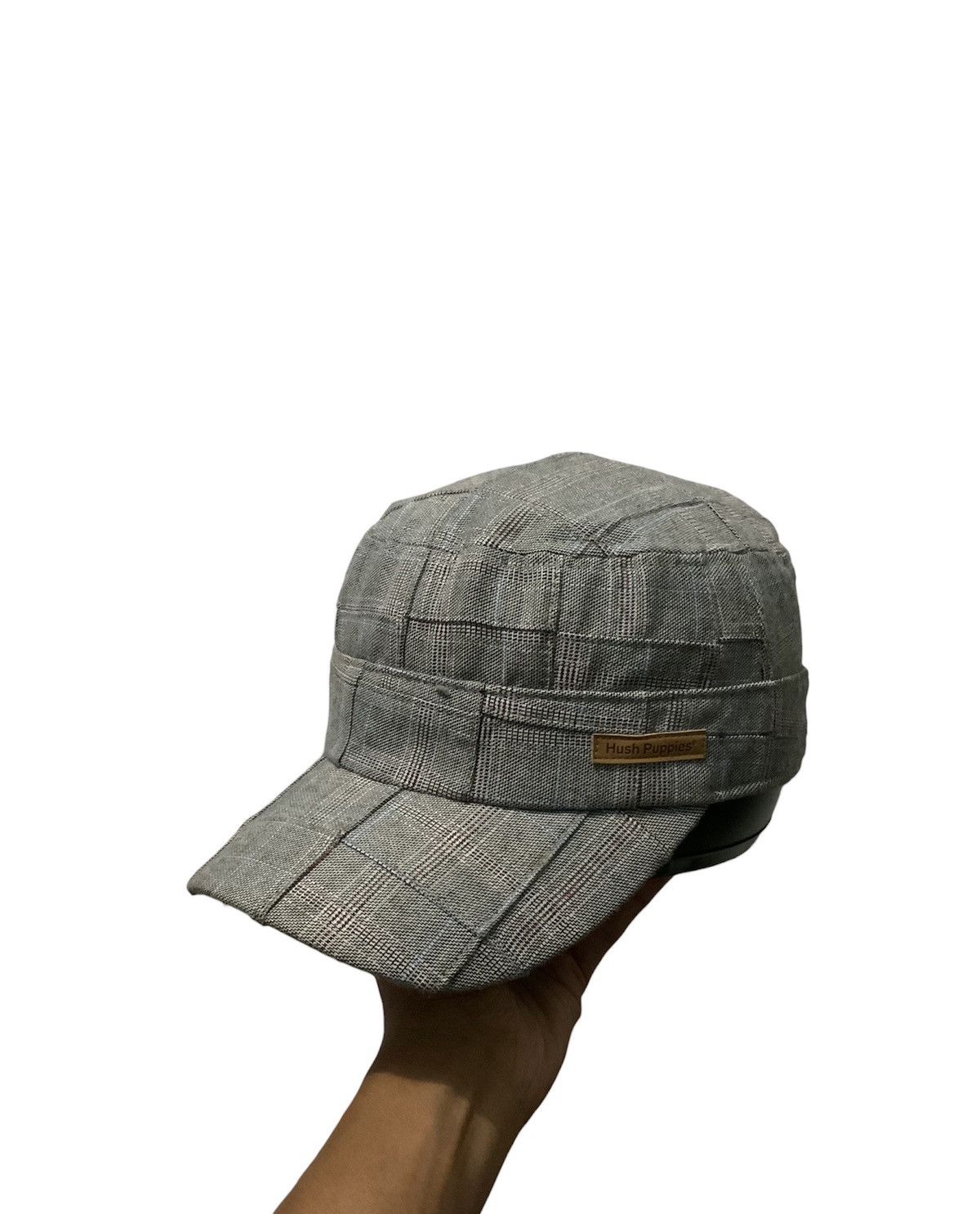 image of Archival Clothing x Hat Hush Puppies “Peaky Blinder” Flat Monogram Hat Cap in Grey, Men's