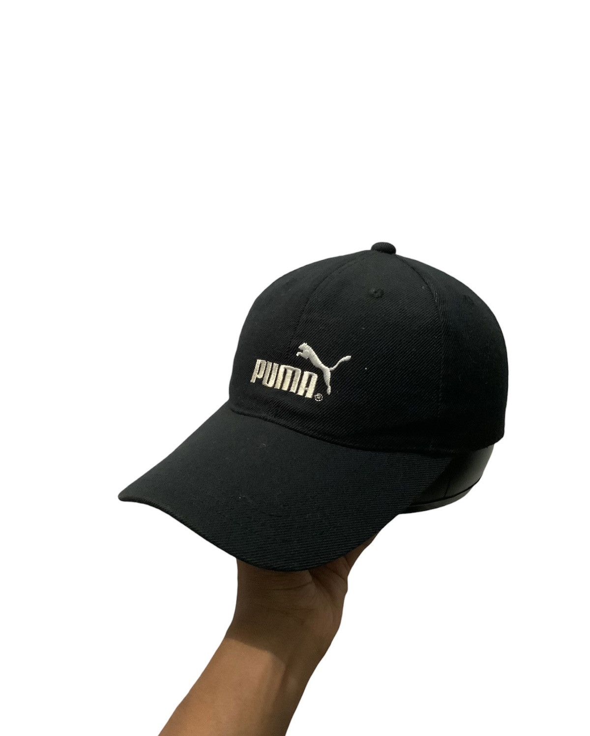 image of Puma Spellout Embroidery Streetwear Hat Cap in Black, Men's