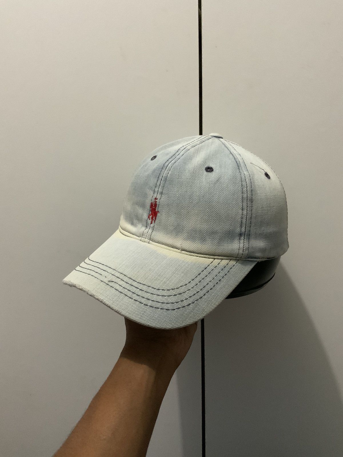 Japanese Brand Acid Light Wash Denime Fade Hat Size ONE SIZE - 1 Thumbnail