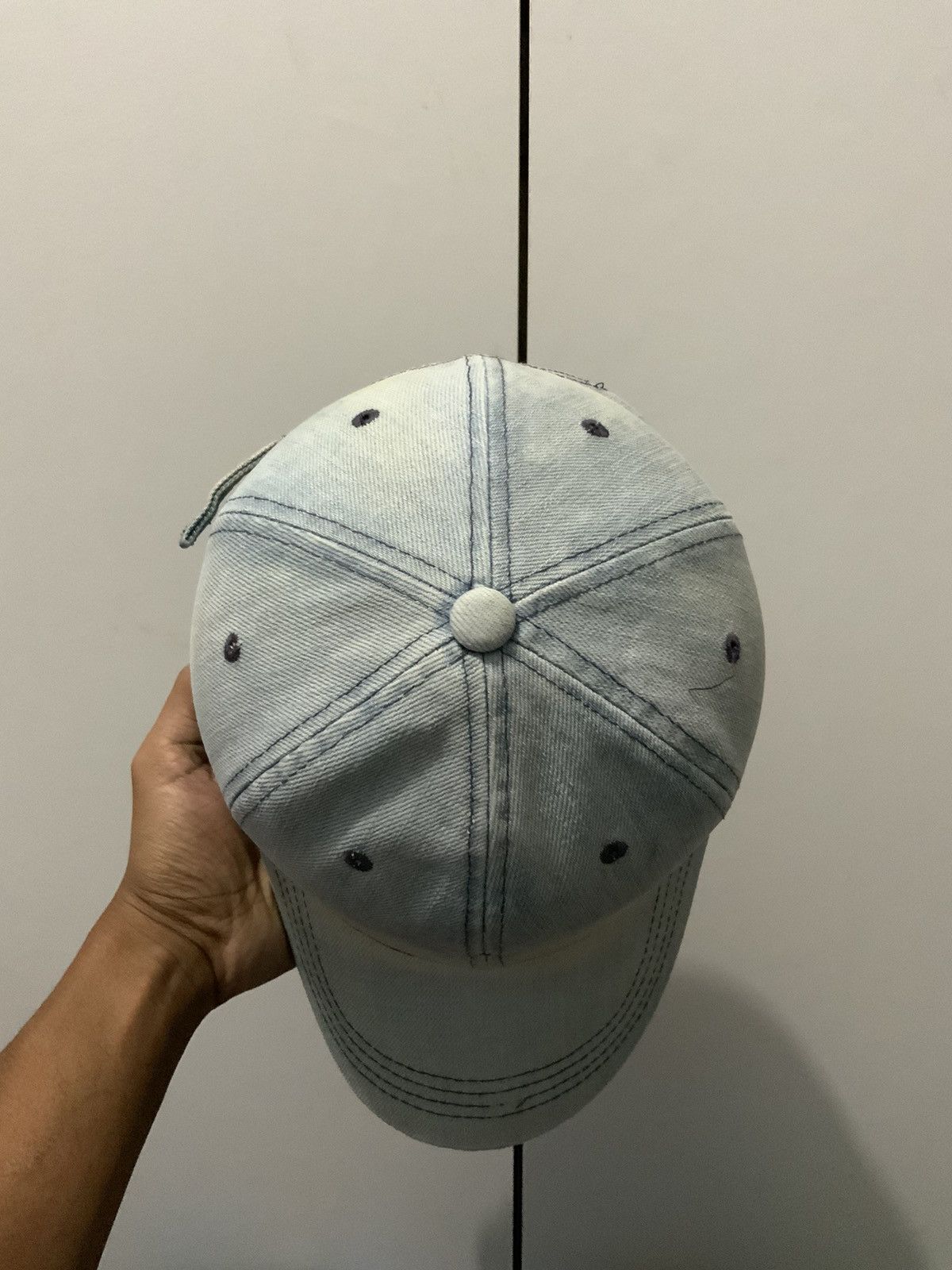 Japanese Brand Acid Light Wash Denime Fade Hat Size ONE SIZE - 6 Thumbnail