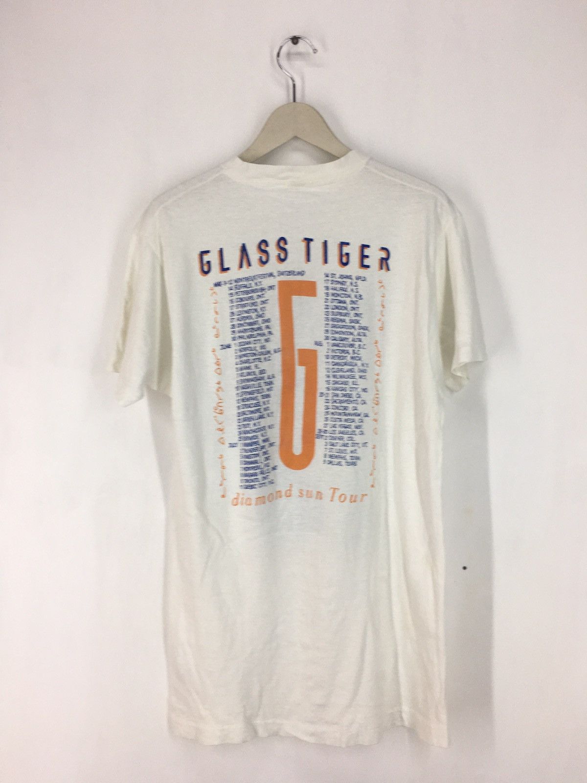 Band Tees Vintage 80s Glass Tiger diamond sun tour Size US M / EU 48-50 / 2 - 2 Thumbnail