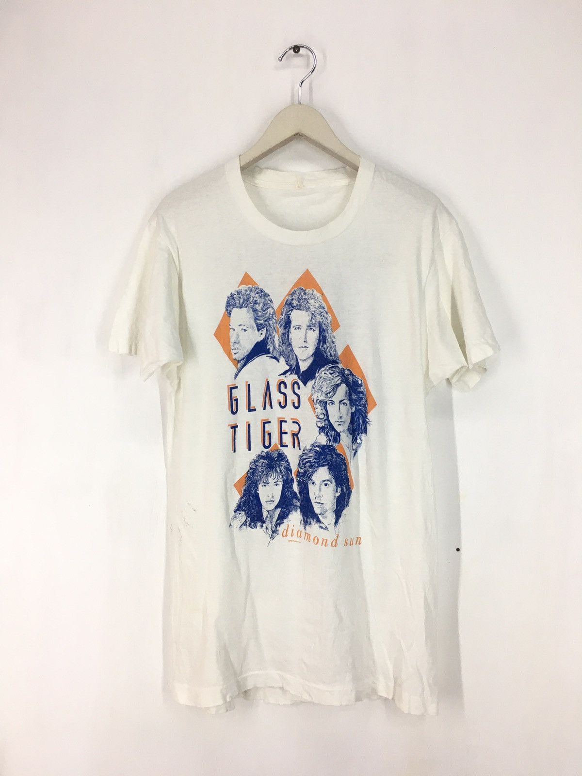 Band Tees Vintage 80s Glass Tiger diamond sun tour Size US M / EU 48-50 / 2 - 1 Thumbnail