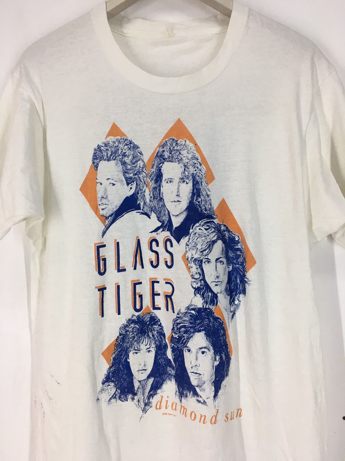 Band Tees Vintage 80s Glass Tiger diamond sun tour Size US M / EU 48-50 / 2 - 3 Thumbnail