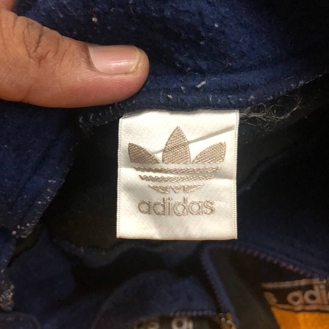 Vintage 🔥RARE🔥Vintage 90’s Adidas Fleece Side Tape 3 Tone Colour Size US L / EU 52-54 / 3 - 8 Thumbnail