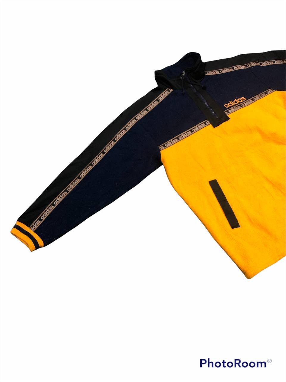 Vintage 🔥RARE🔥Vintage 90’s Adidas Fleece Side Tape 3 Tone Colour Size US L / EU 52-54 / 3 - 4 Thumbnail