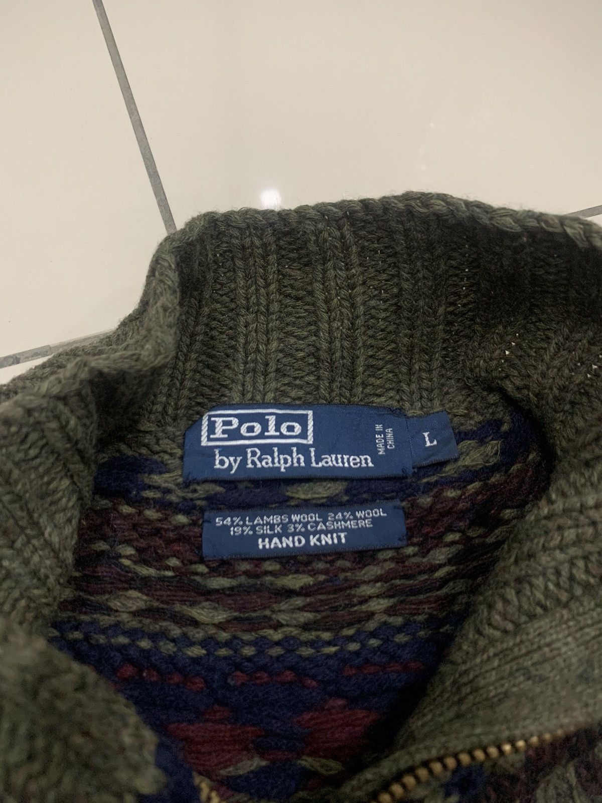 Polo Ralph Lauren RALPH LAUREN NAVAJO PATTERN HAND KNIT KNITWEAR JACKET Size US L / EU 52-54 / 3 - 7 Thumbnail