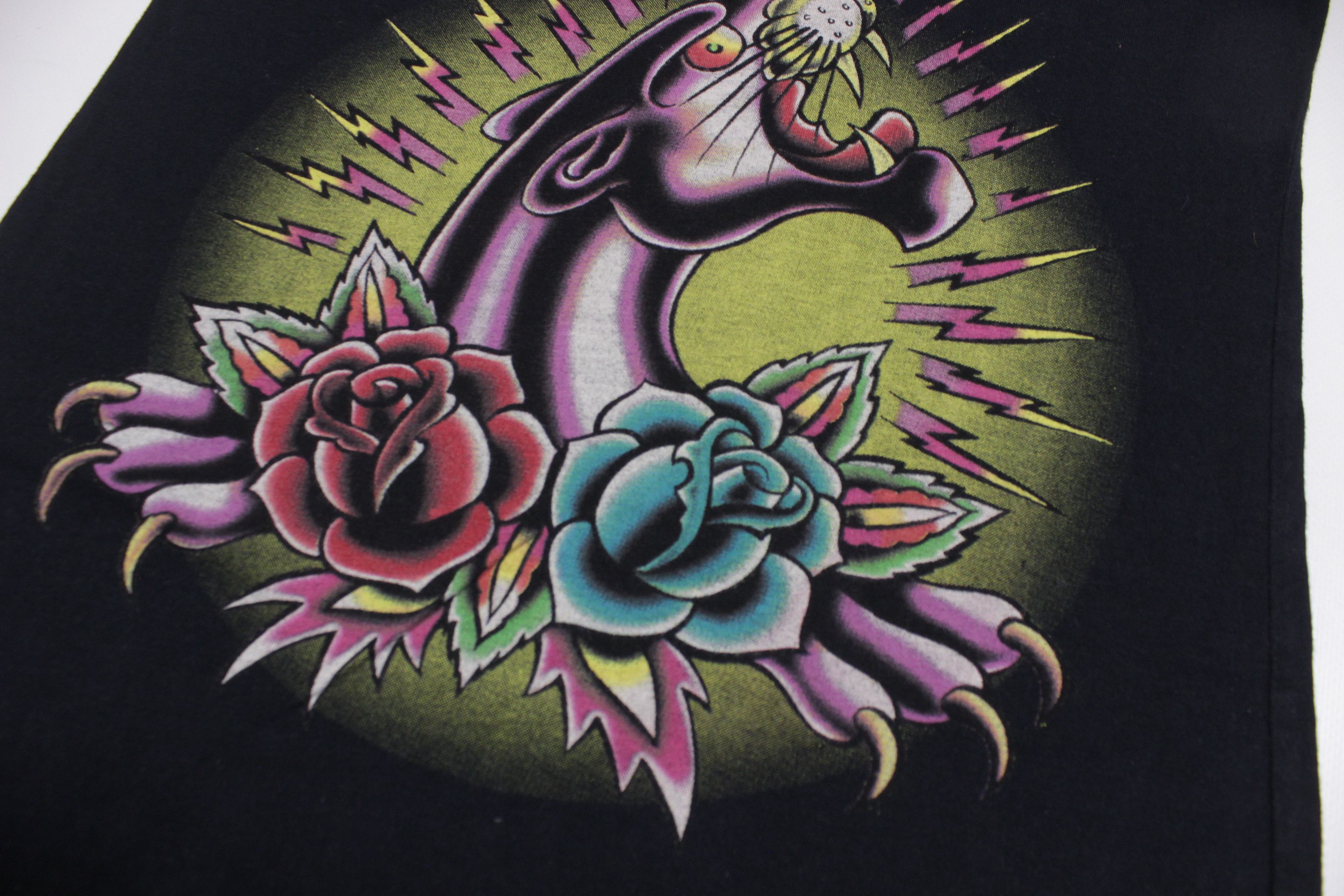 Christian Audigier Y2K Pink Panther V Neck T-Shirt Vintage Made in USA Size M / US 6-8 / IT 42-44 - 3 Thumbnail