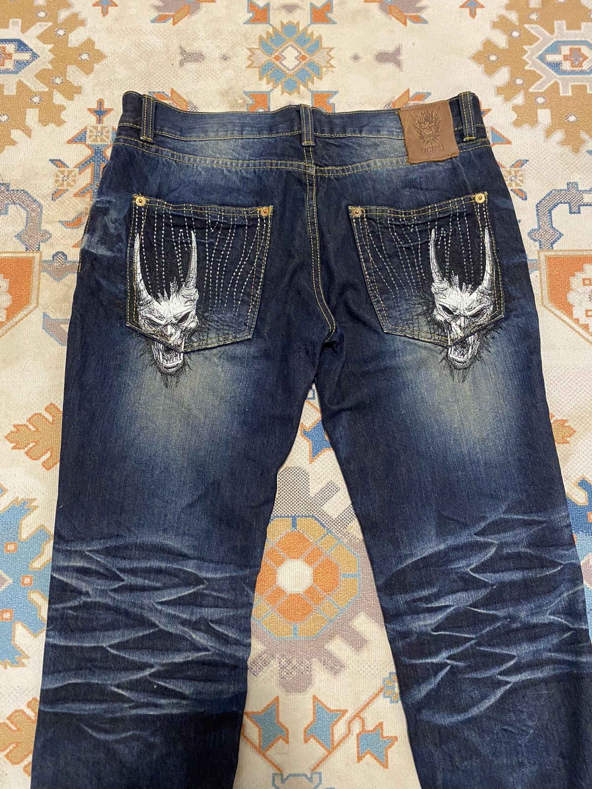image of Vintage Devil Oniarai Jeans in Blue, Men's (Size 34)