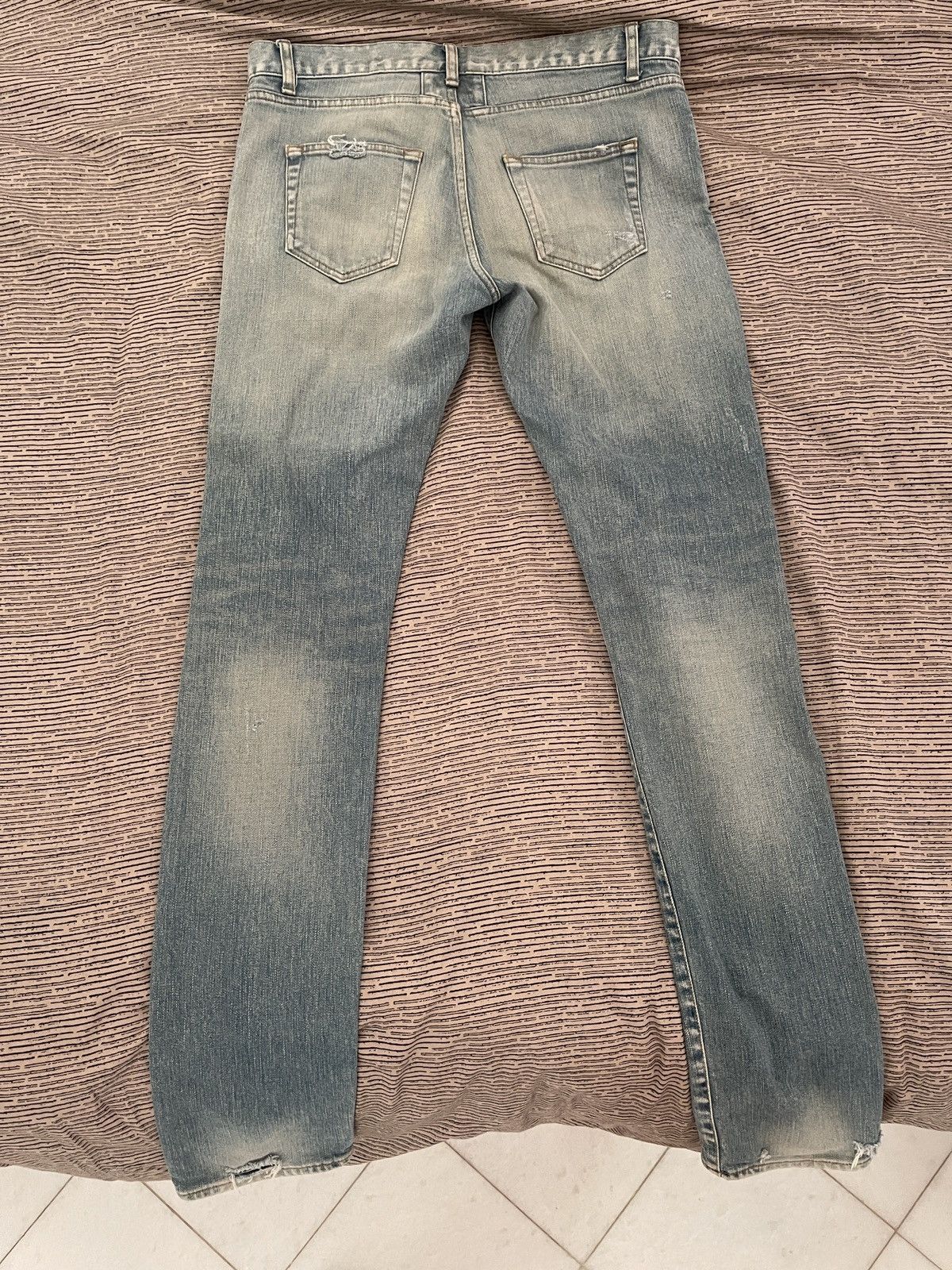 Saint Laurent Paris Saint Laurent Distressed denim D02 M/SK-LW Size US 31 - 3 Thumbnail