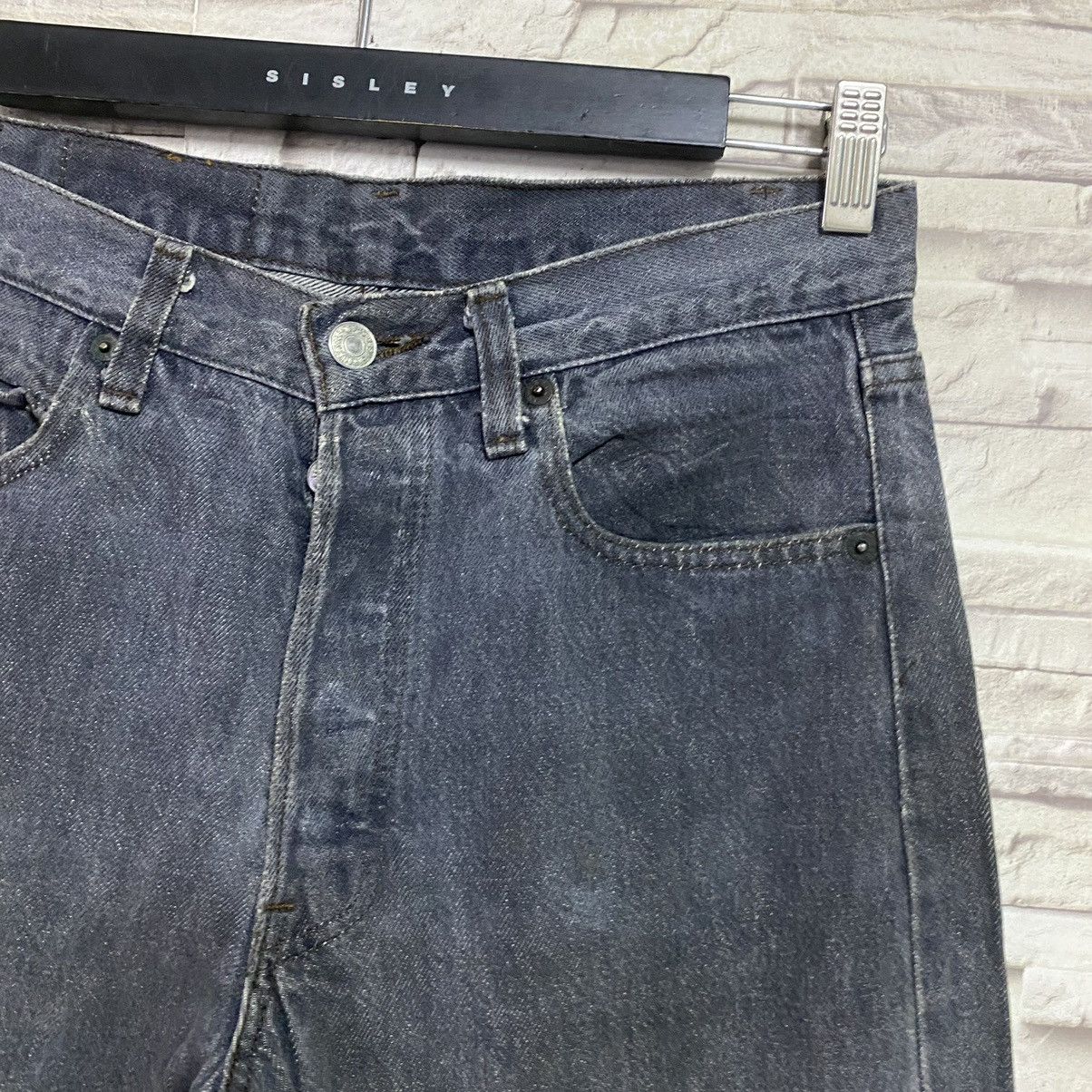 Levi's Vintage 80s Levis 501 Black Charcoal Jeans 30x30 Size US 30 / EU 46 - 7 Thumbnail