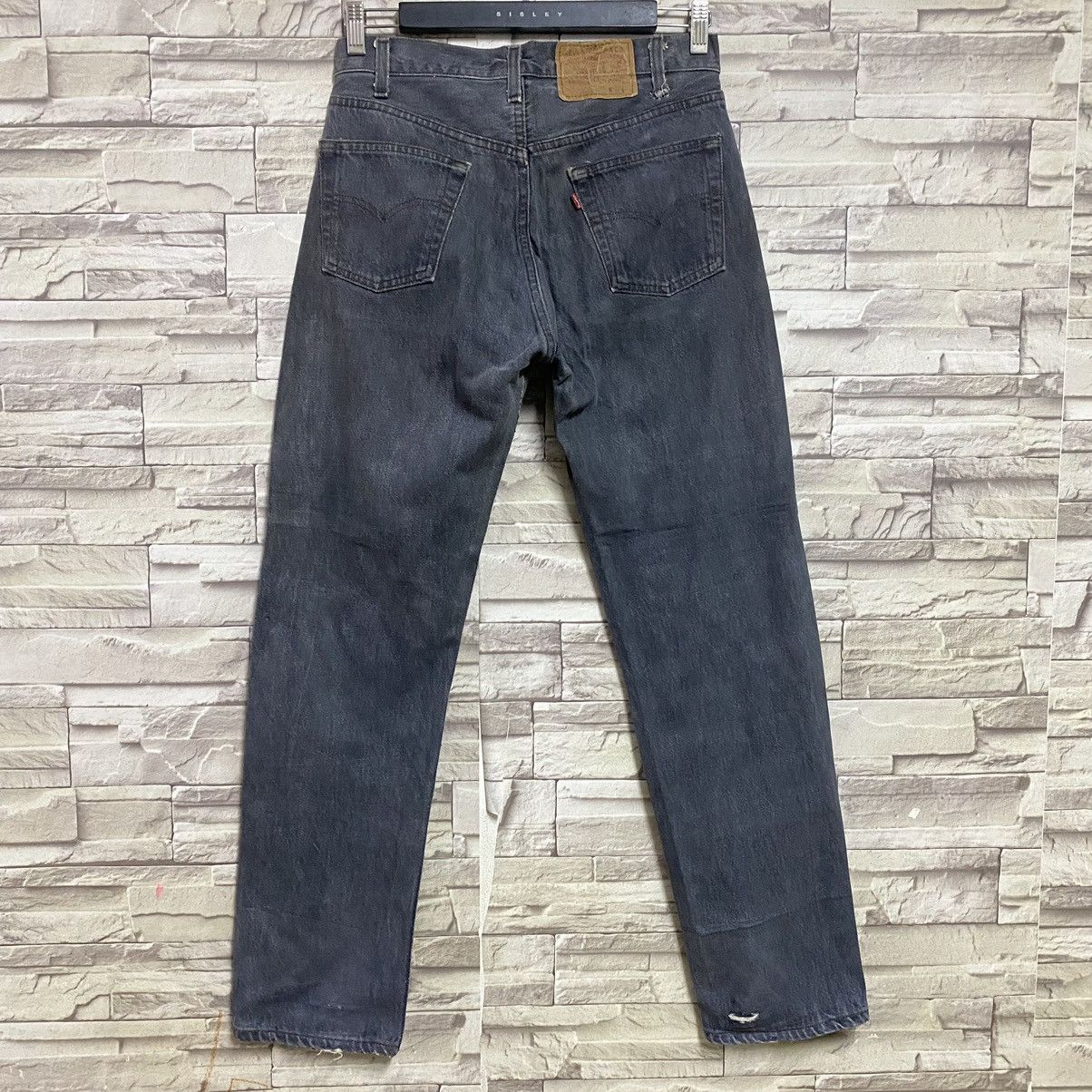 Levi's Vintage 80s Levis 501 Black Charcoal Jeans 30x30 Size US 30 / EU 46 - 8 Thumbnail