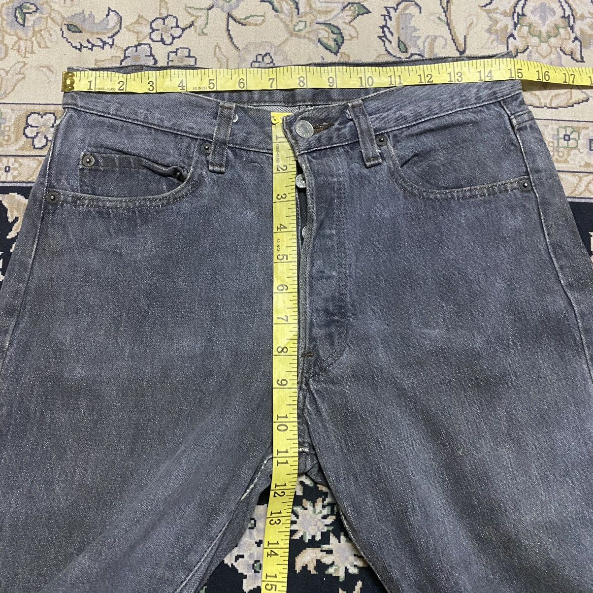 Levi's Vintage 80s Levis 501 Black Charcoal Jeans 30x30 Size US 30 / EU 46 - 20 Thumbnail